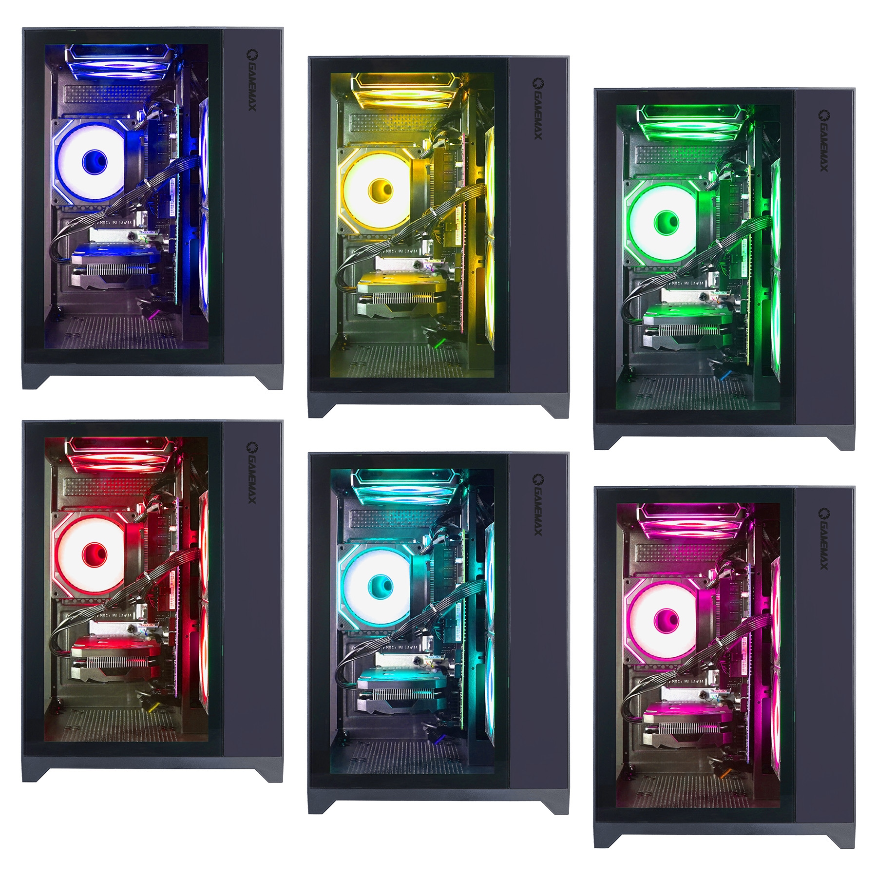 GAMEMAX Gaming-PC »Infinity Mini BK 7787 AMD Ryzen 7 5700X RTX 5060Ti 32GB DDR4 1TB SSD« Windows 11