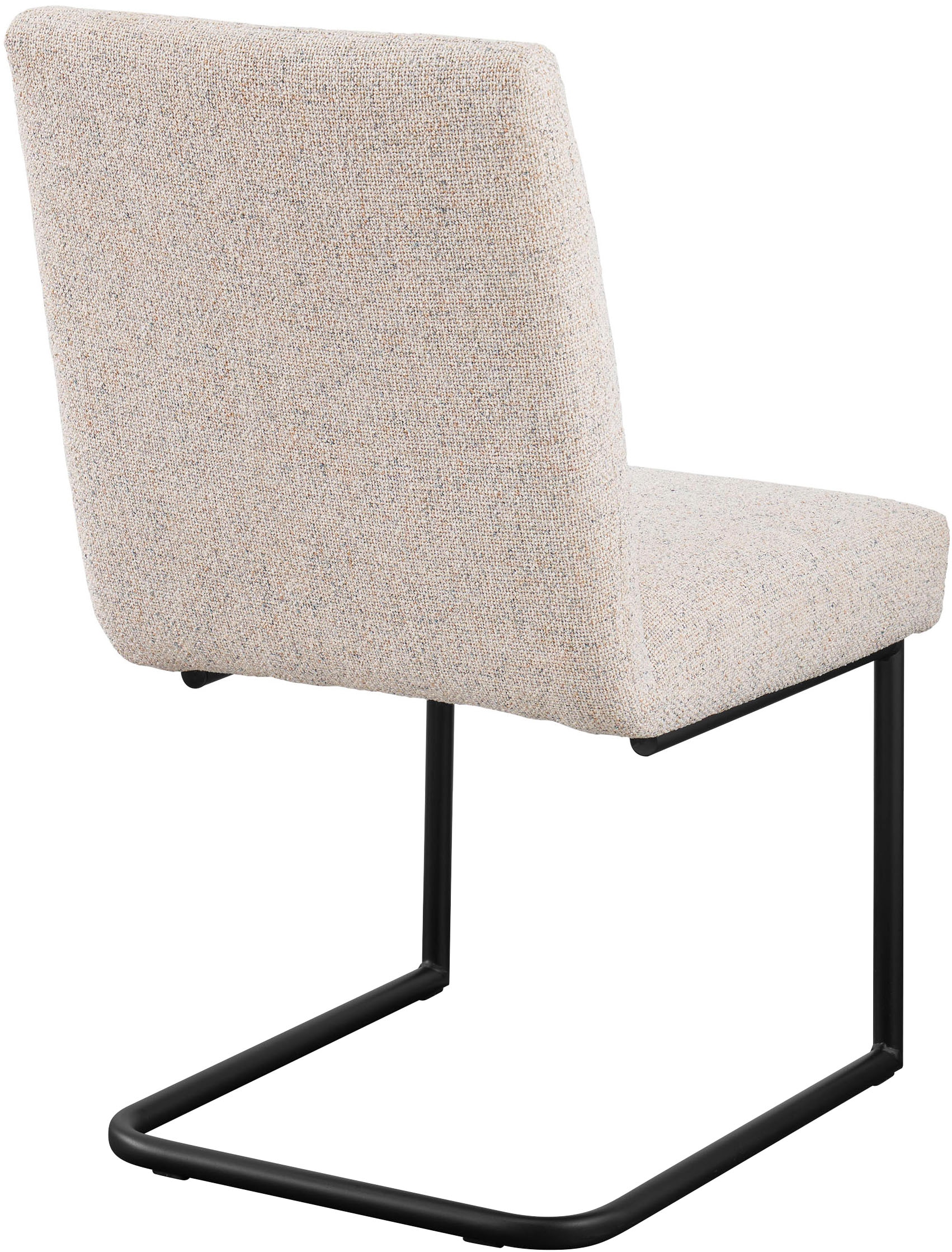 set one by Musterring Esszimmerstuhl »Tracy«, Webstoff, 2er-Set, Freischwingergestell schwarz, Sitz aus Webstoff, B52 x T65 cm