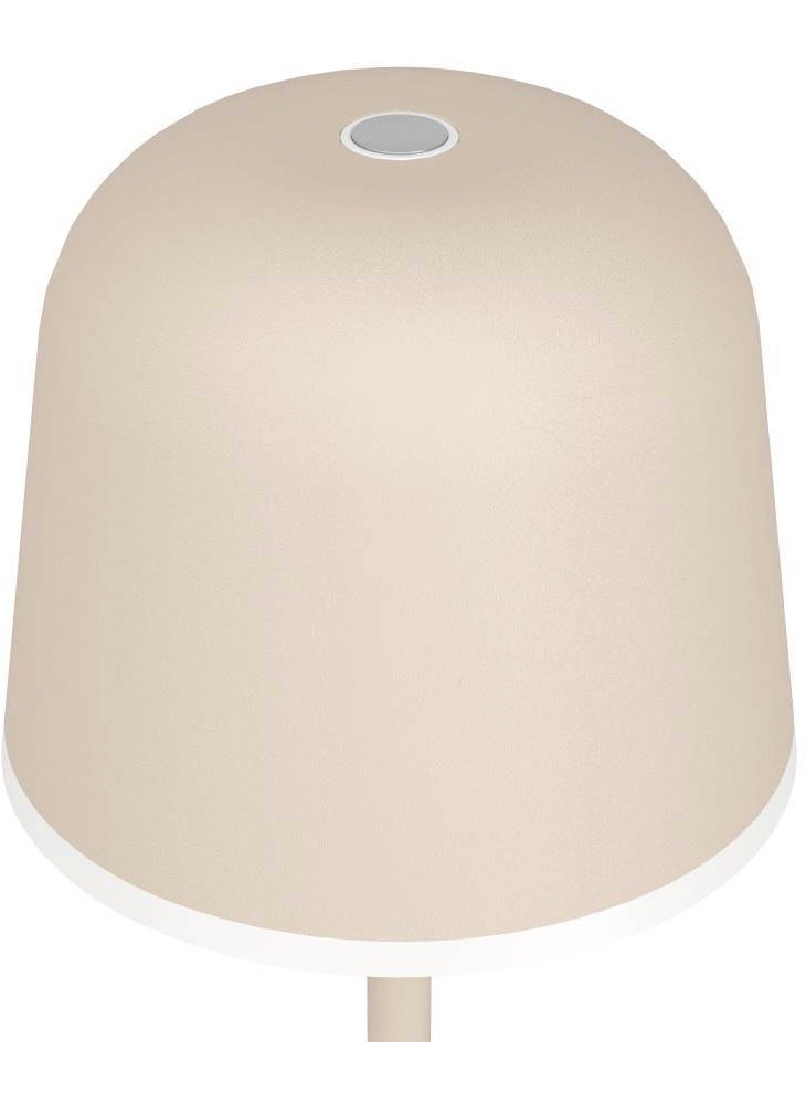 EGLO Tischleuchte »MANNERA«, 1 flammig, Leuchtmittel LED-Modul | LED wechselbar, Nachttischlampe Touch dimmbar, Tischleuchte, Sandfarben und Weiß, IP54