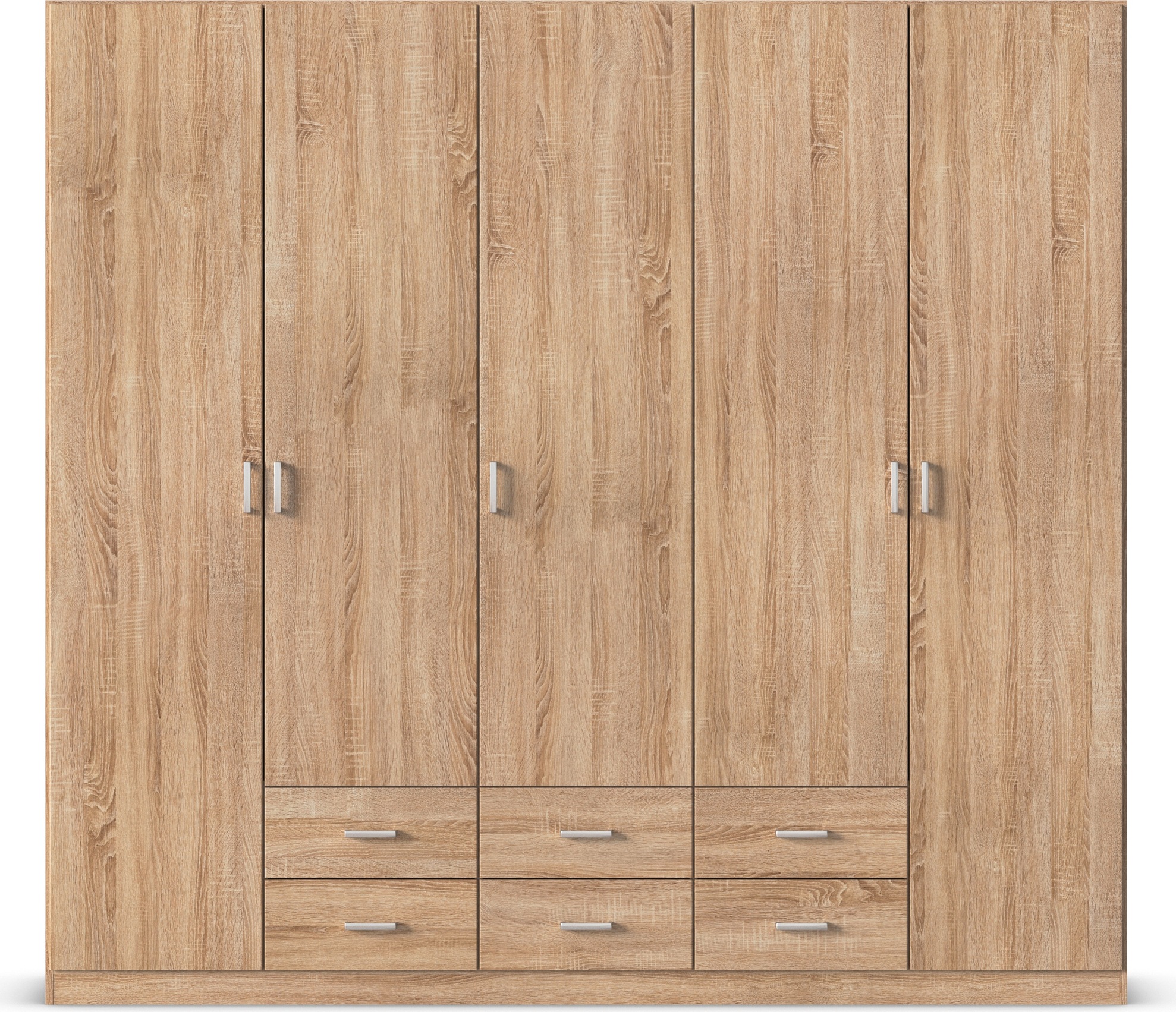 rauch Drehtürenschrank »Kleiderschrank Schrank Garderobe Wäscheschrank GAMMA in 3 Breiten«, mit 6 Schubladen, in schlichtem Design TOPSELLER MADE IN GERMANY
