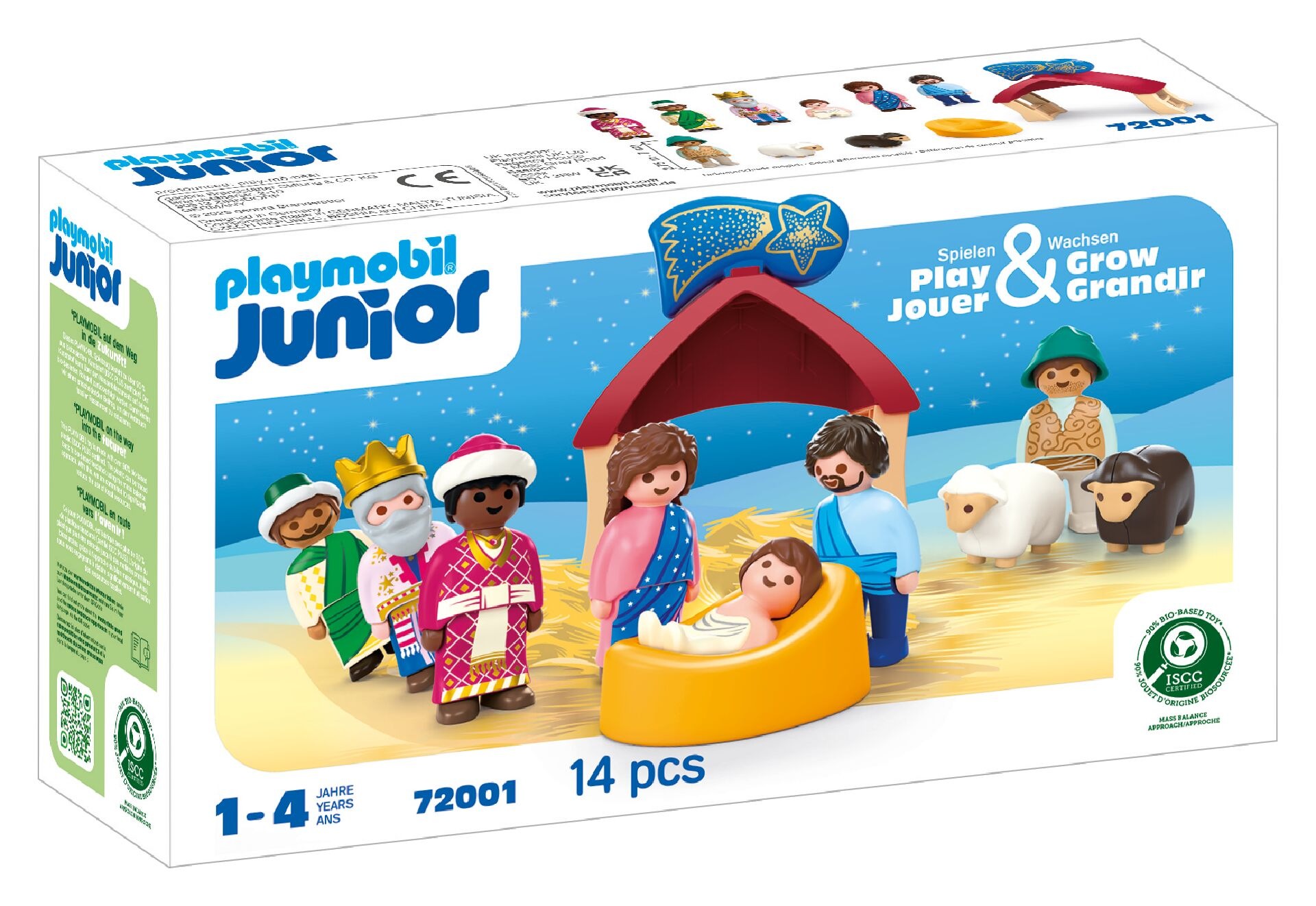 Playmobil® Konstruktions-Spielset »Weihnachtskrippe (72001), JUNIOR« Made in Europe
