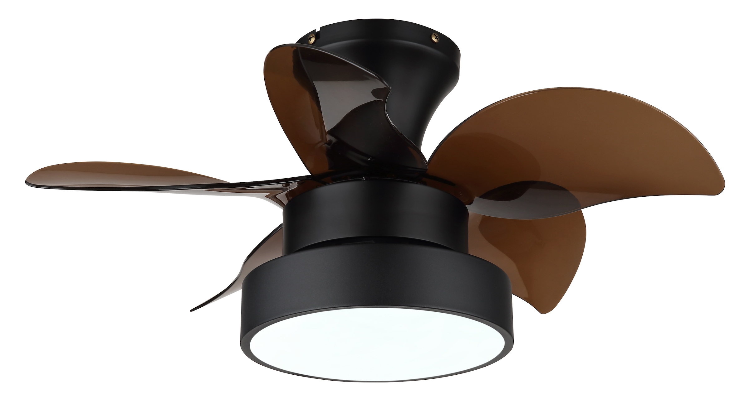 GLOBO LIGHTING Deckenleuchte »KARI« LED-Modul 1 Stk. warmweiß - kaltweiß Ventilator kühlen-heizen holzoptik braun CCT 3000/4500/6000K elegant