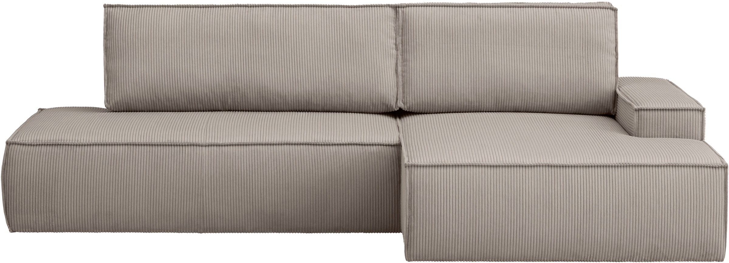Home affaire Ecksofa »SHERWOOD, Schlafsofa in L-Form offen (275cm), Cord, L günstig online kaufen