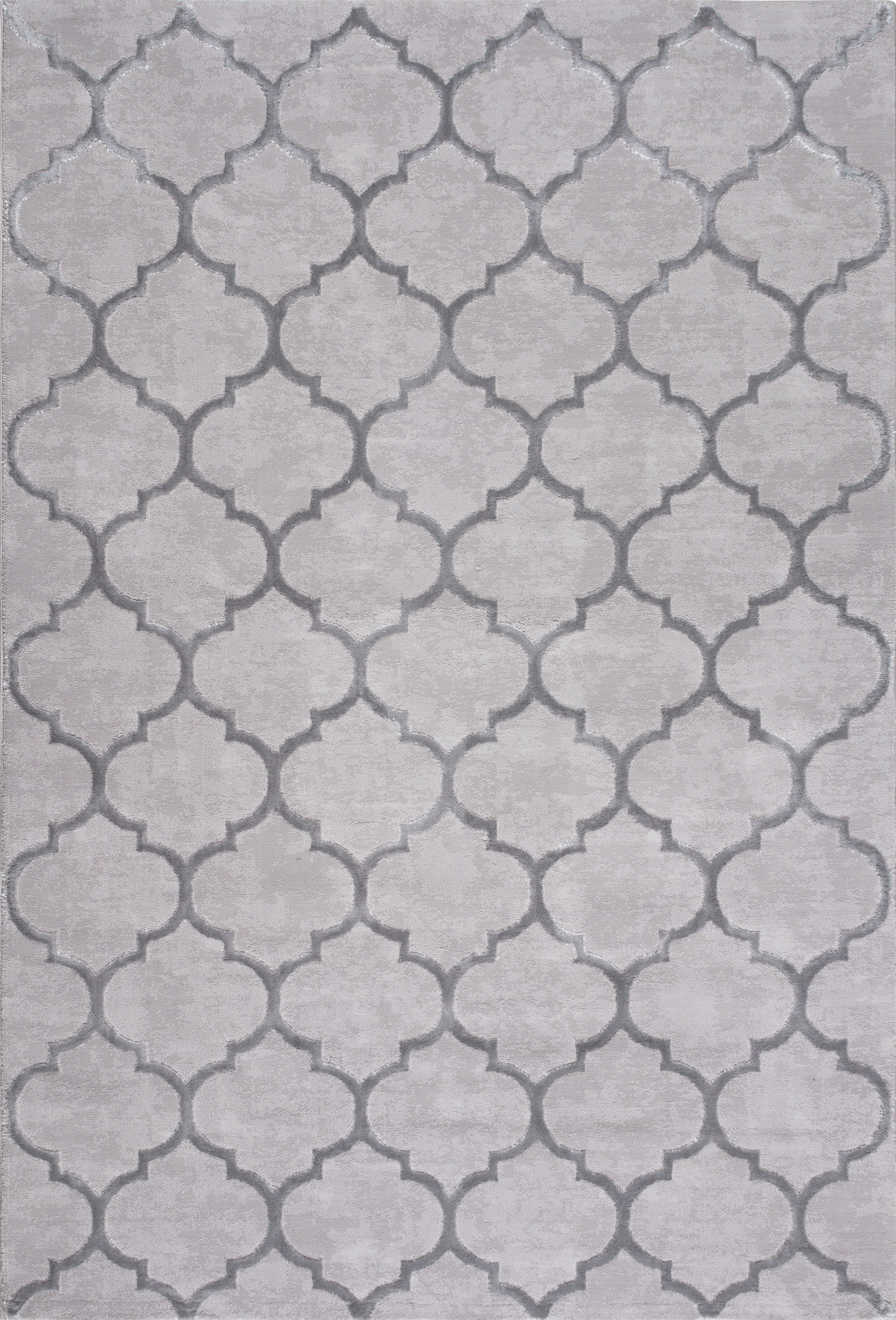 my home Teppich »Badra Kurzflor«, rechteckig, 12 mm Höhe, geometrisch, Hoch Tief Design, 3-D Wirkung, Ornamente, Wohnzimmer