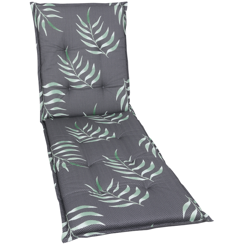 GO-DE Liegenauflage Maße ca.: 60 cm x 190 cm x 7 cm anthrazit Bezug: 65% Polyester, 35% Baumwolle