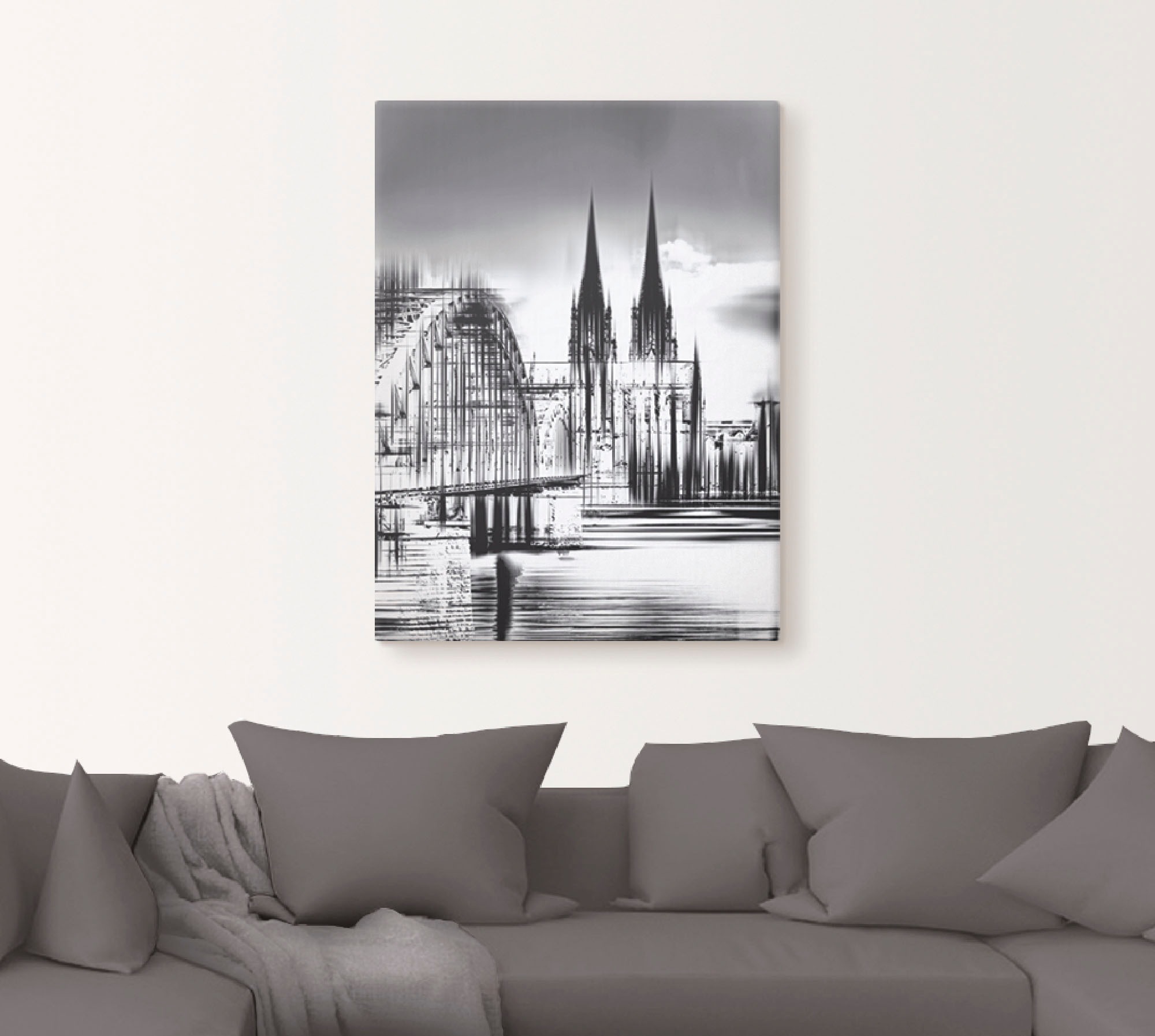 Artland Wandbild »Köln Skyline Collage III«, Deutschland, (1 St.), als Leinwandbild, Poster, Wandaufkleber in verschied. Größen