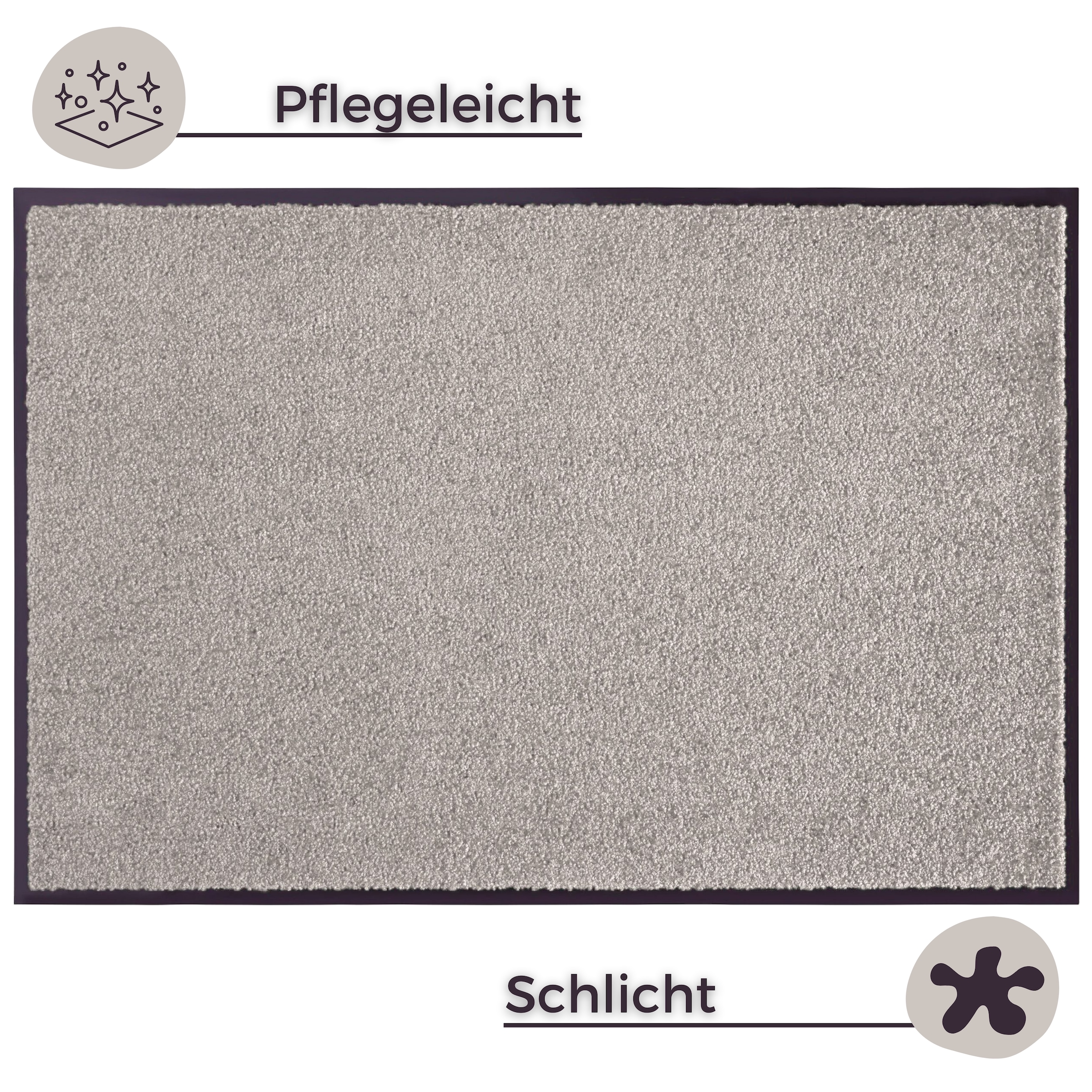 HANSE Home Fußmatte »Wash & Clean«, rechteckig, 7 mm Höhe, Schmutzfangmatte, Türmatte, In- und Outdoor, Teppich, Läufer, waschbar