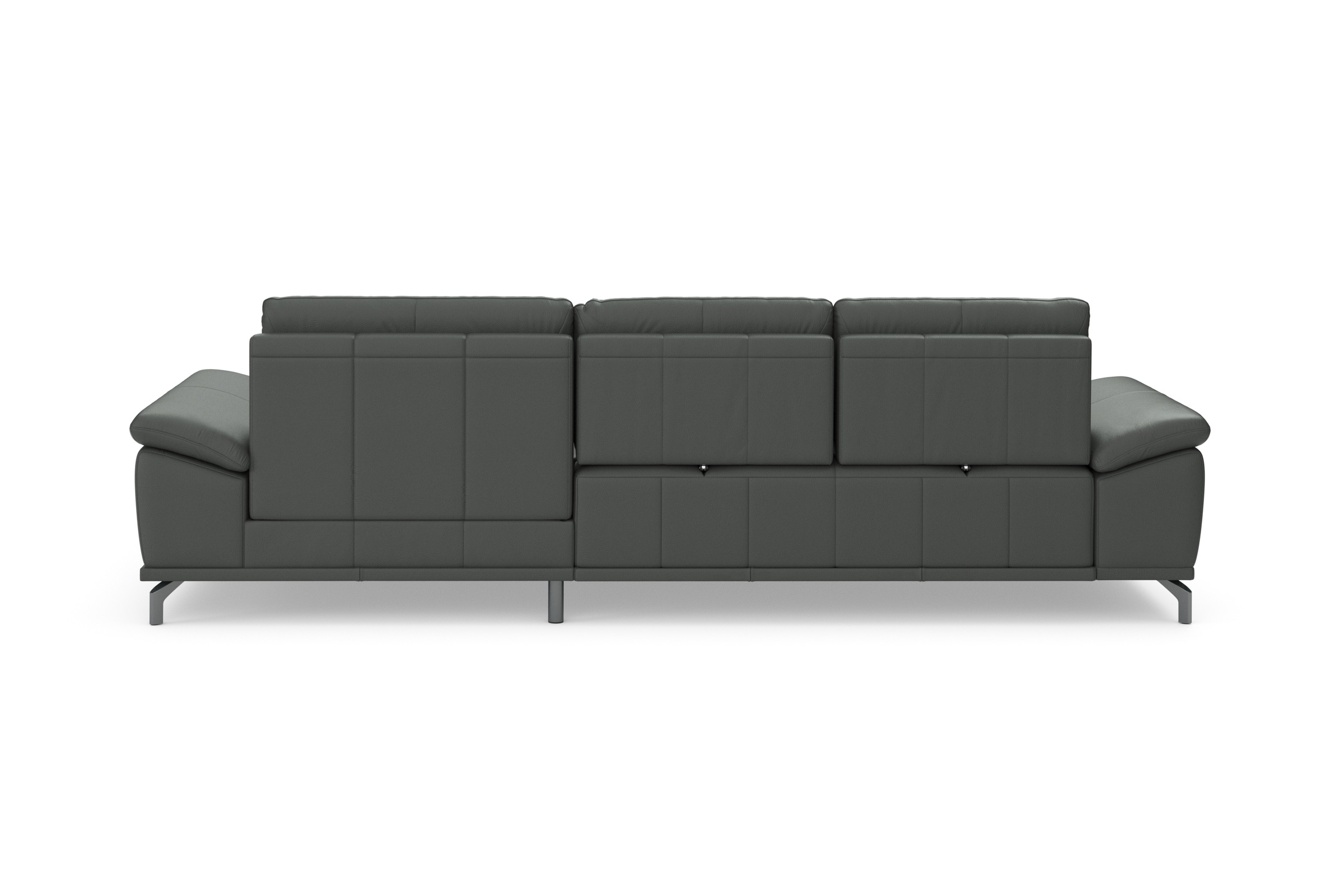 Places of Style Ecksofa Costello, mit Sitztiefenverstellung und Armlehnfunktion, incl. 3 Nierenkissen