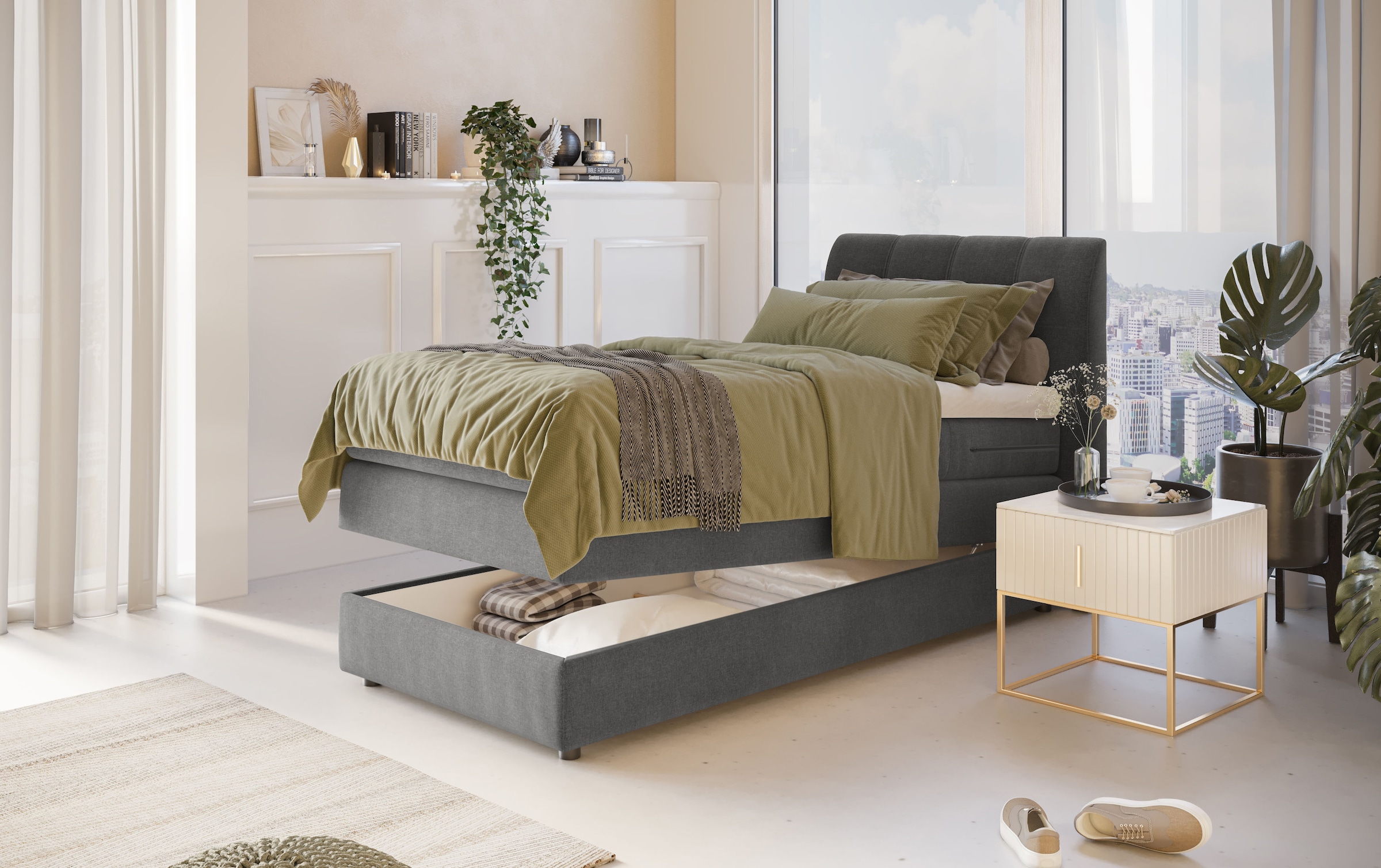 Home affaire »Finja« besonders komfortable Liegehöhe, mit praktischem Bettkasten