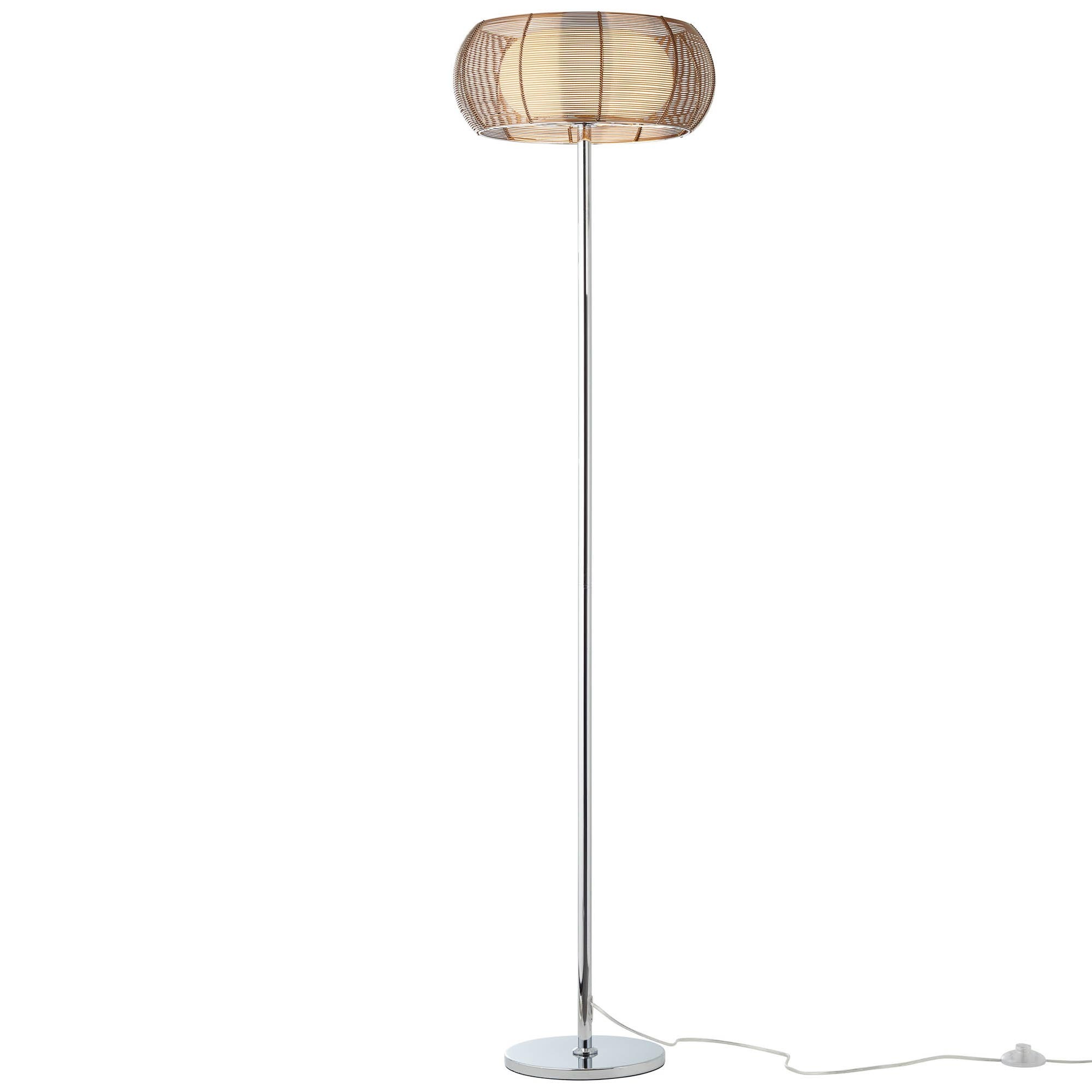 Brilliant Stehlampe »Relax« E27 1 Stk. Stehlampe 2flg bronze/chrom günstig online kaufen