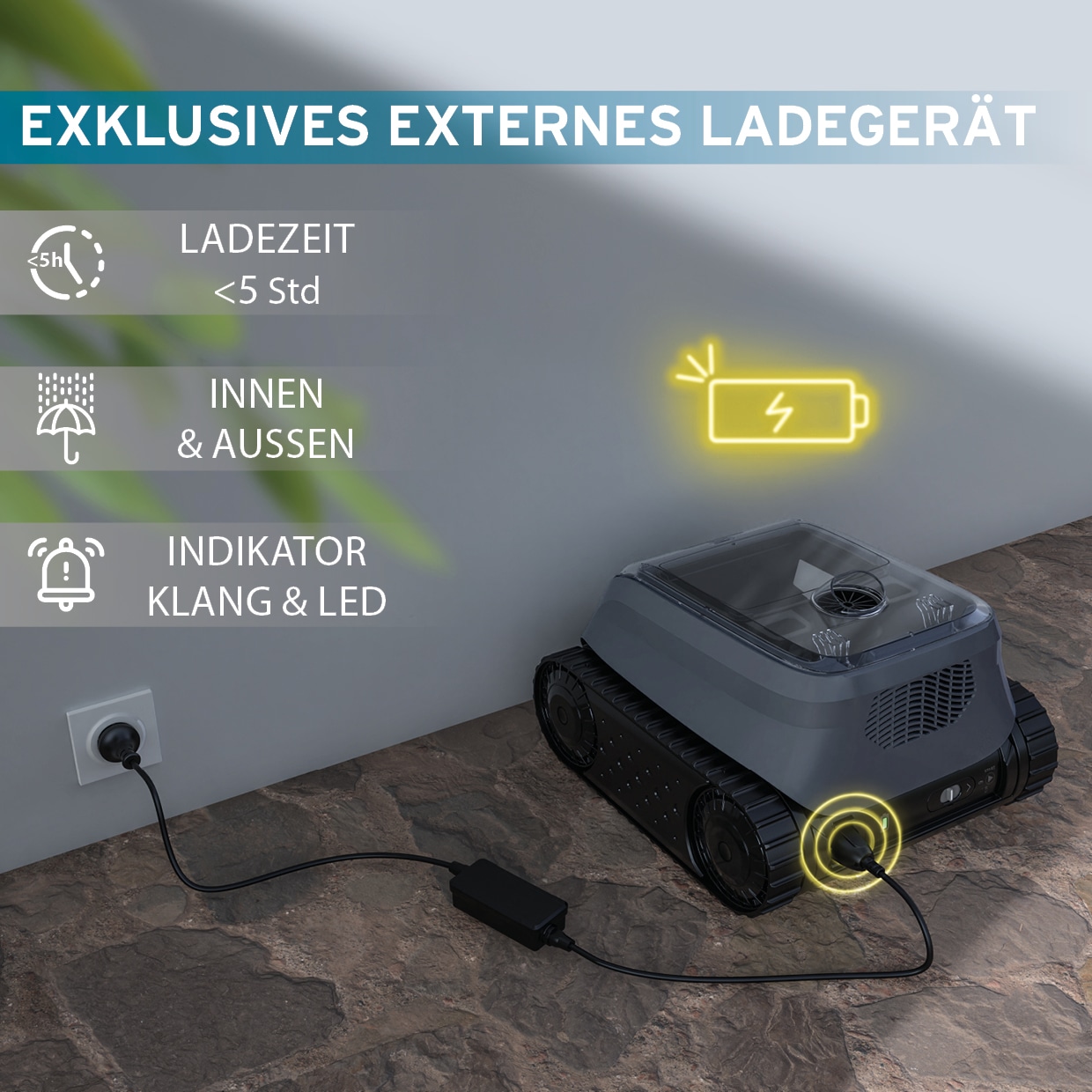 ZODIAC® Poolroboter »»Sweepy««, (Kabellos Pool Reiniger), Kabellos