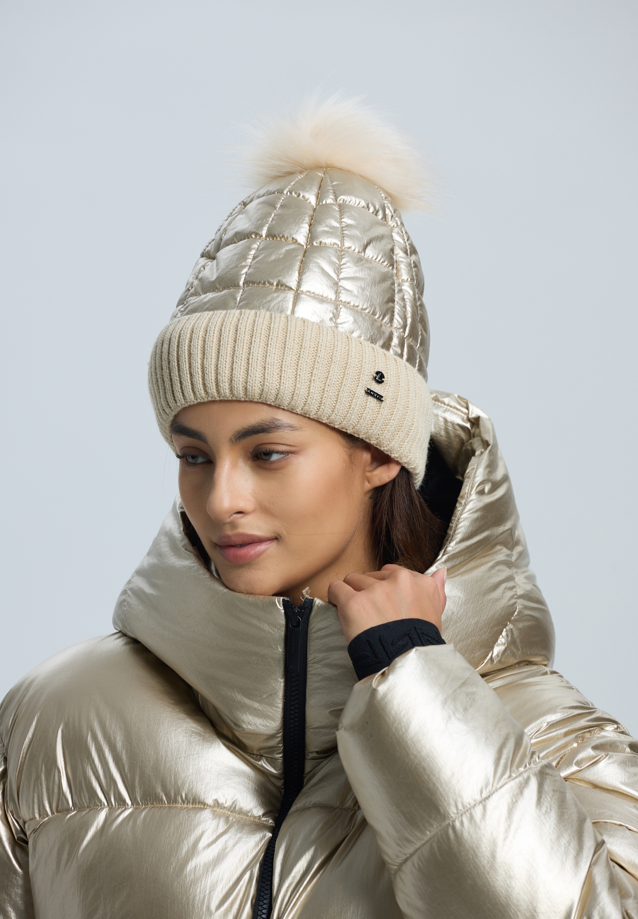 Luhta Strickmütze »LUHTA NAUMOLA« mit Futter aus Polyester