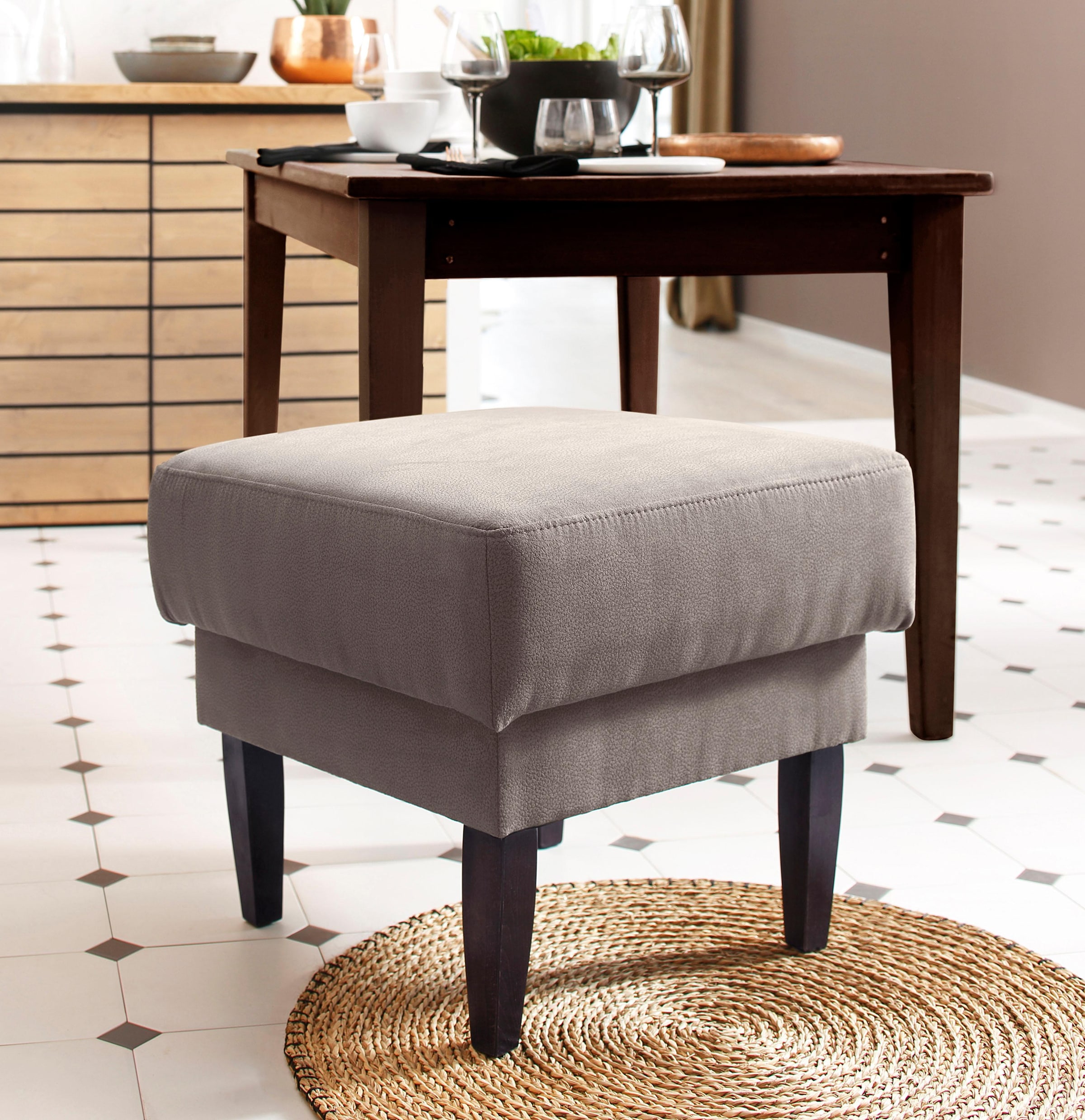 Home affaire Hocker »Scalea«, mit Federkern-Polsterung