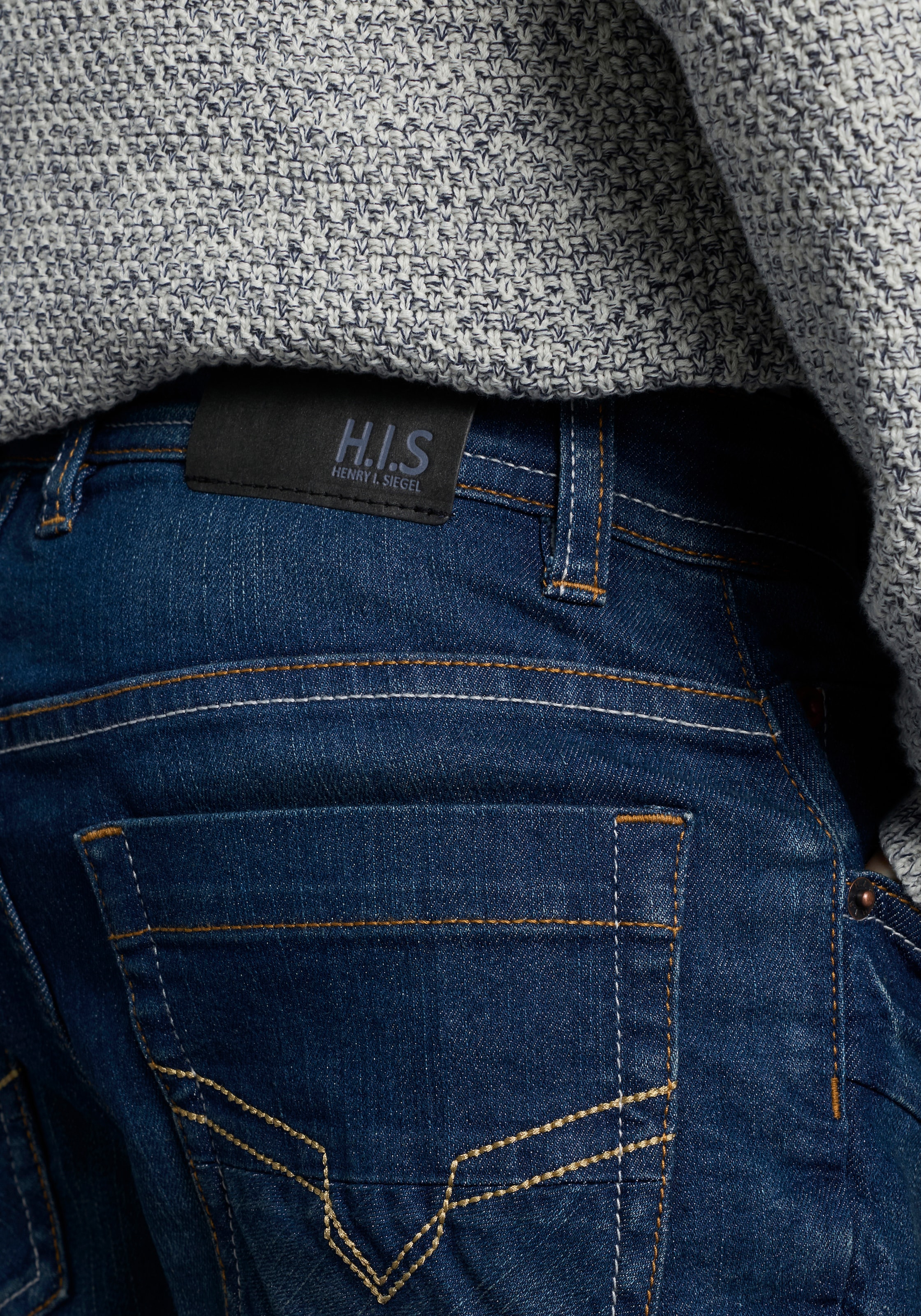 H.I.S Relax-fit-Jeans »Stretchjeans gerade Form«, NEU: HIS für TEENS! Stretchjeans in authentischer Waschung
