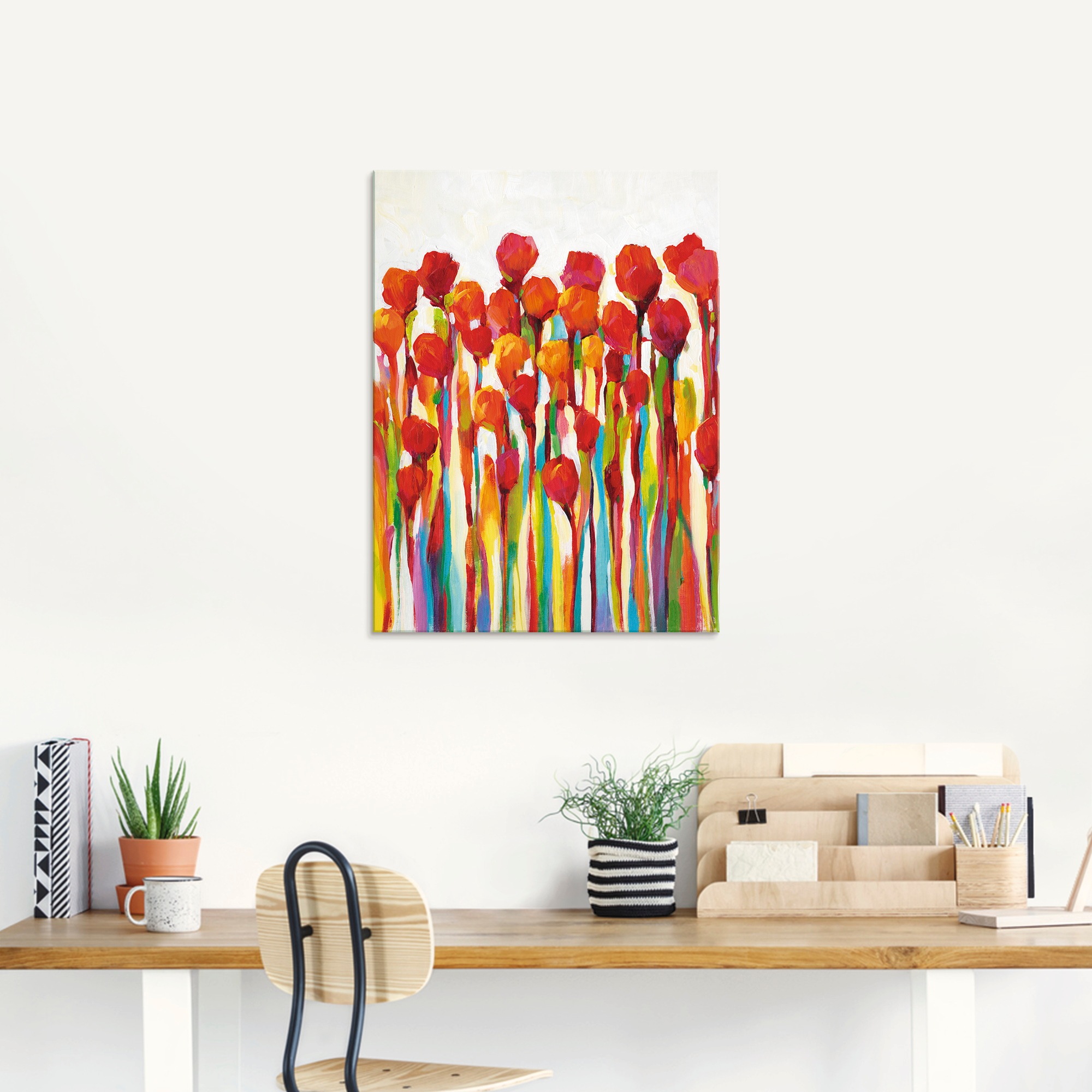 Artland Glasbild »Strotzen mit Farben I« Blumenwiese 1 Stk. tlg. in verschi günstig online kaufen