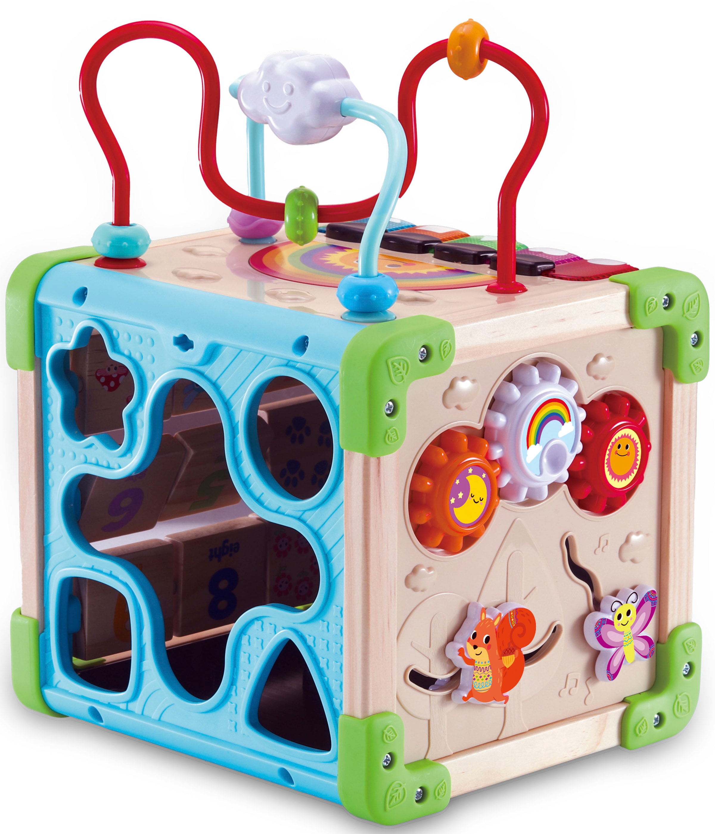 Vtech® Motorikwürfel »Vtech Baby, Interaktiver Holz-Spielwürfel«, FSC® - schützt Wald - weltweit