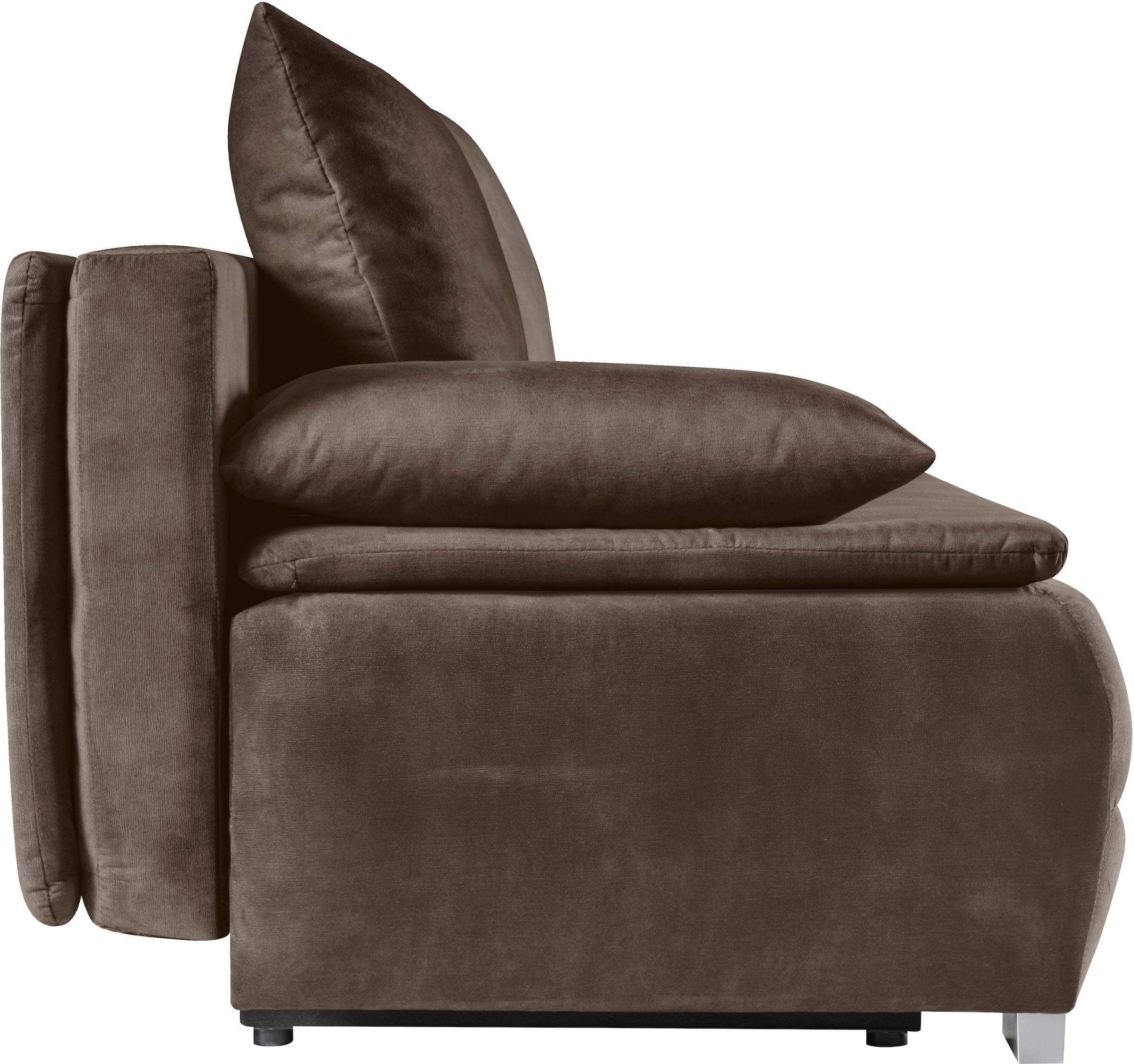 WERK2 Schlafsofa »Tekla LED«, 2-Sitzer Schlafcouch mit Bettkasten & stylischer RGB-LED-Beleuchtung