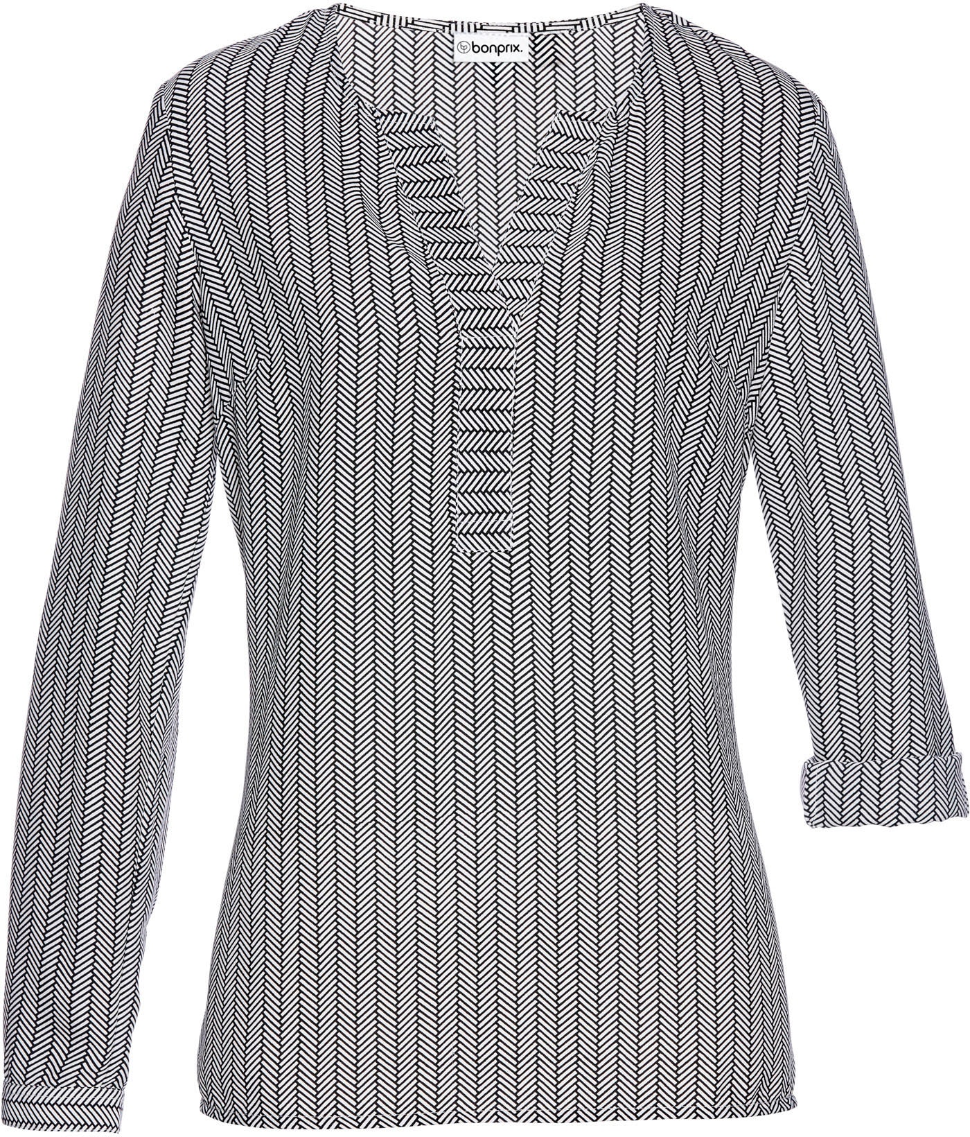 bonprix Tunika »Tunika« eleganter Stil, gerade Passform, mit V-Ausschnitt, aus Polyester