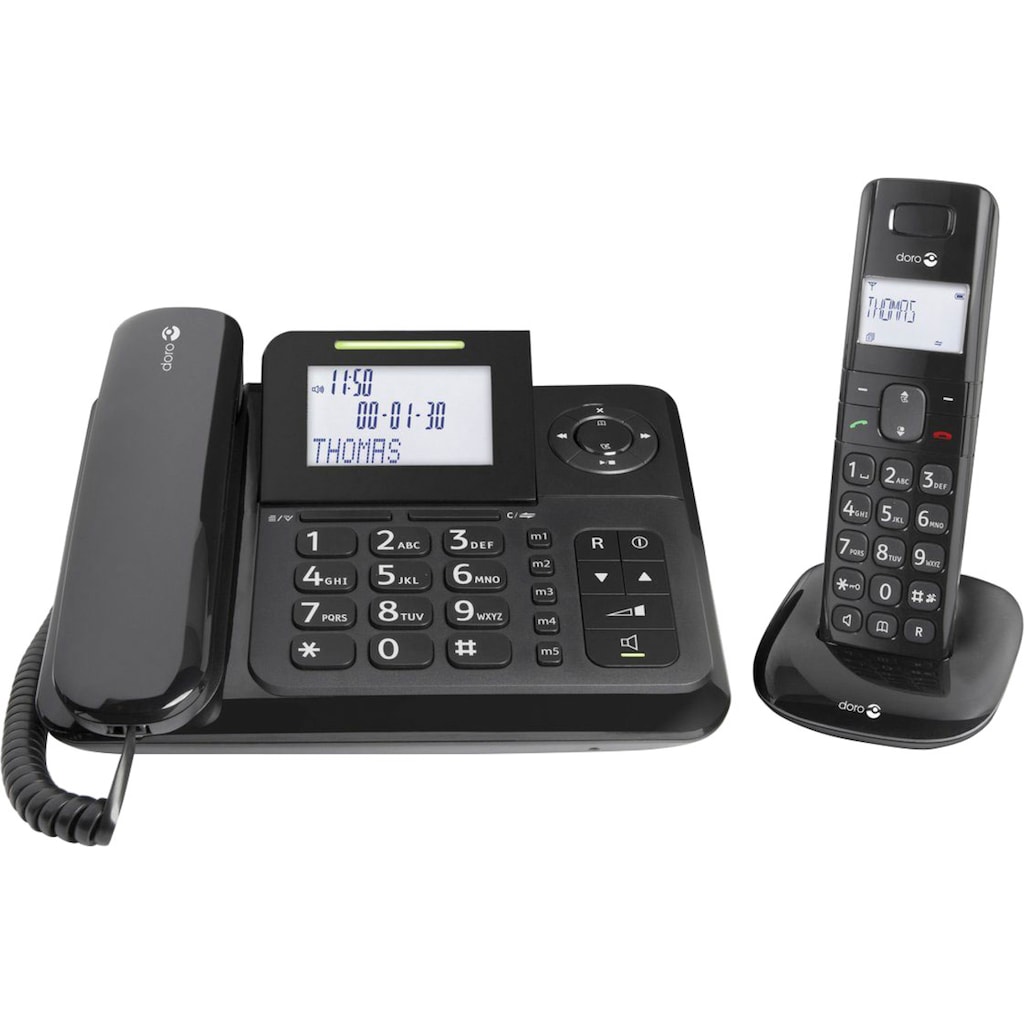 Doro Kabelgebundenes Telefon »Comfort 4005 Combo«, (Mobilteile: 1)