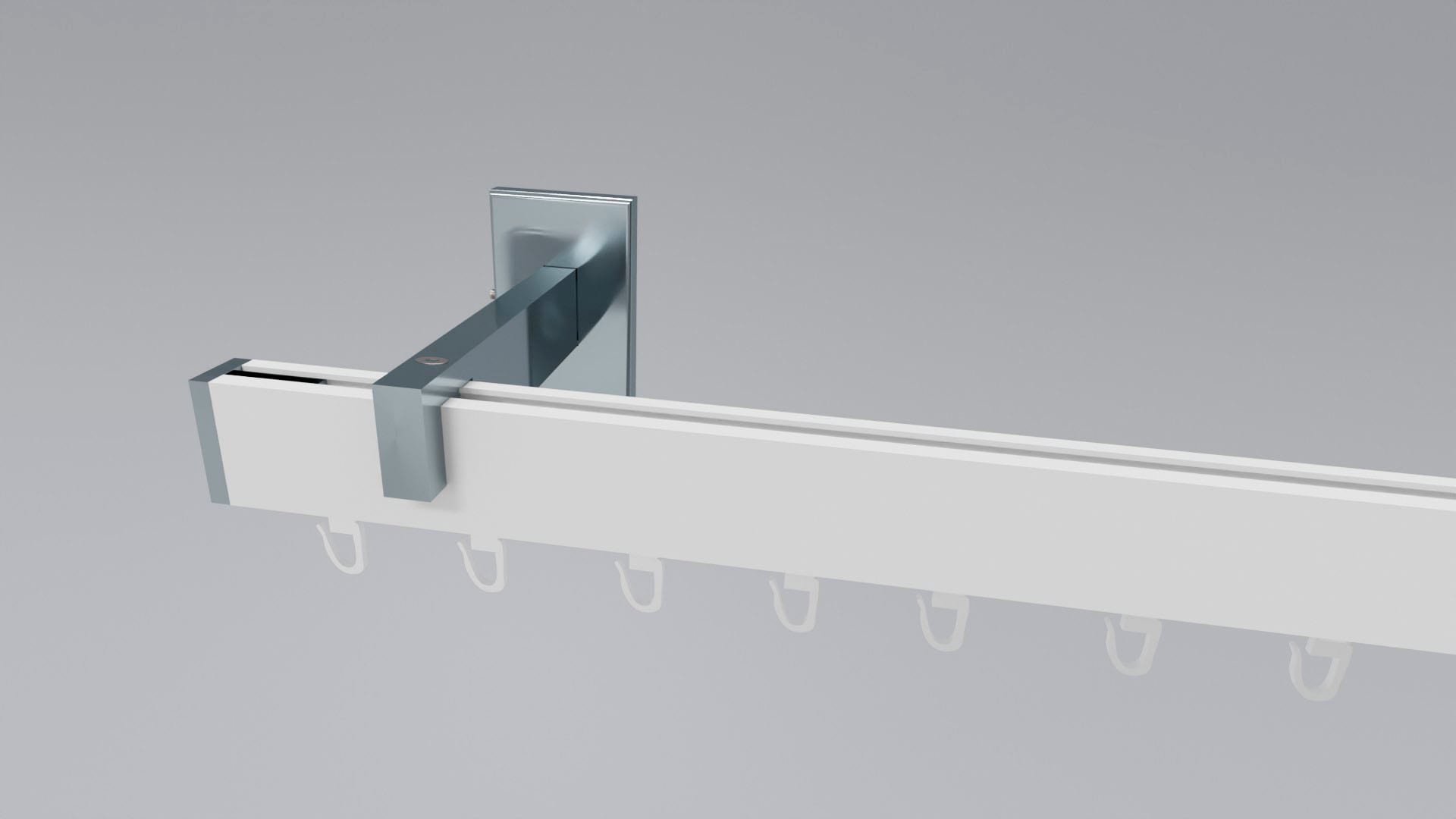 indeko Gardinenstange "Bern" 1 läufig-läufig Wunschmaßlänge Innenlauf Kompl günstig online kaufen