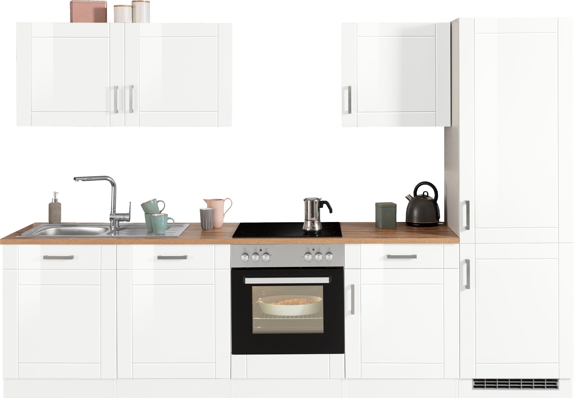 KOCHSTATION Küchenzeile »KS-Tinnum« ohne E-Geräte, Breite 300 cm