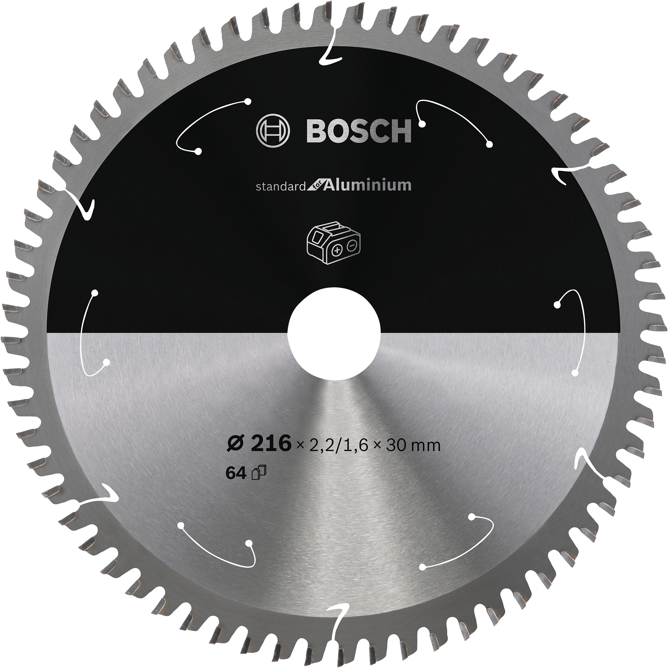 Bosch Professional Kreissägeblatt »2608837776«, für Akkusägen, Standard for  Aluminium, 216 x 2,2/1,6 x 30, 64 Zähne online bestellen
