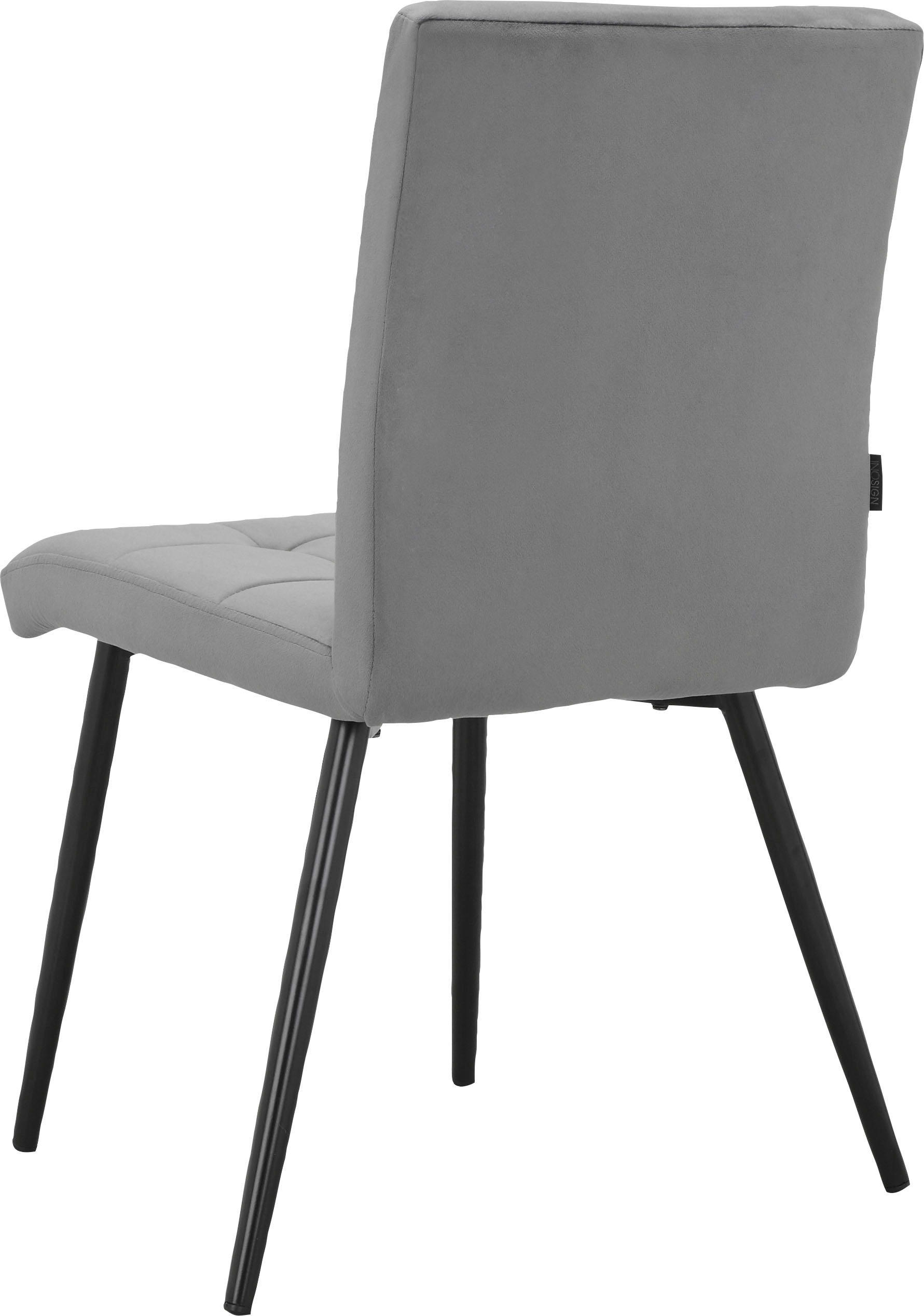 INOSIGN Esszimmerstuhl »Kerim«, 2 St., Veloursstoff, im 2er Set erhältlich, mit Sitz und Rücken gepolstert, Sitzhöhe 48 cm