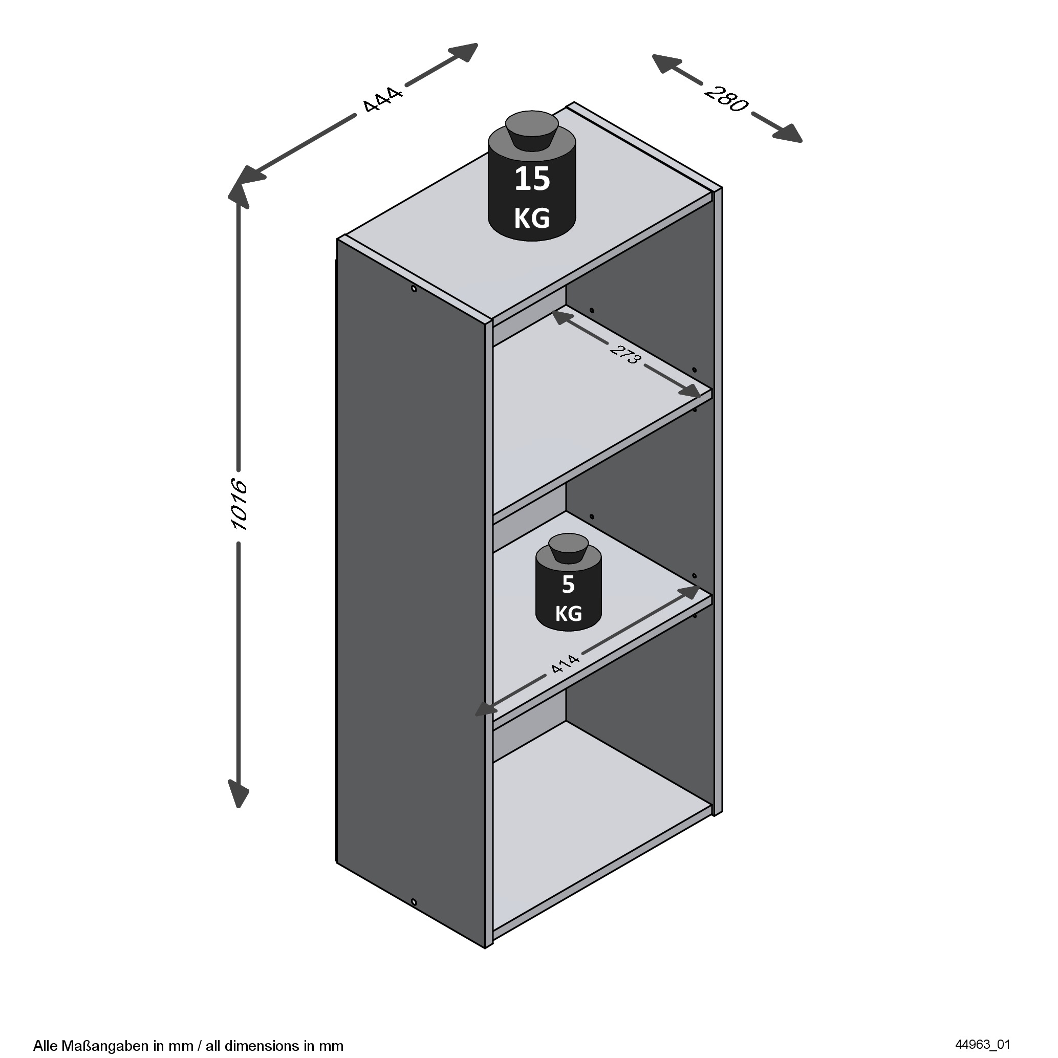FMD Bücherregal »Bitz«
