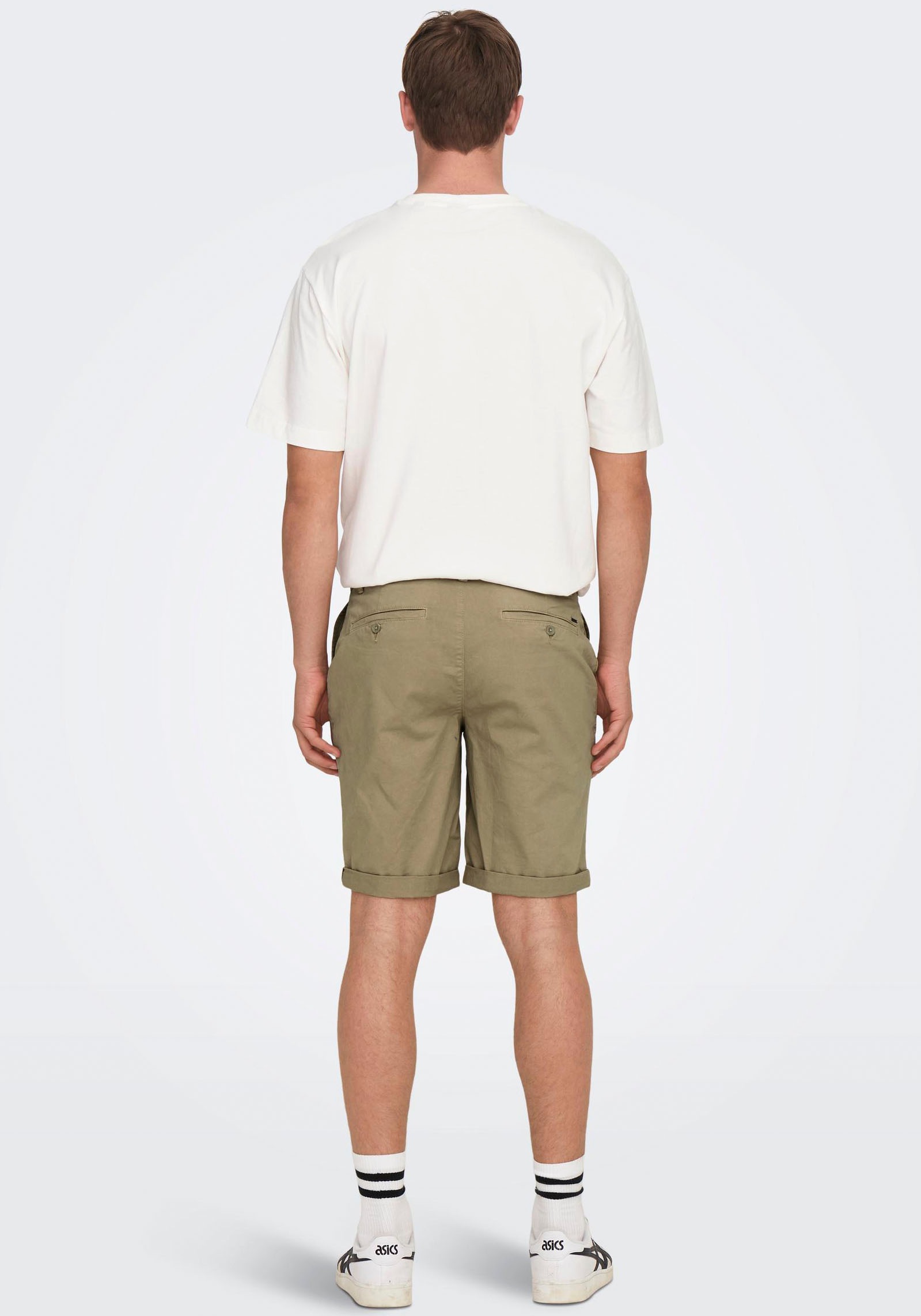 9. Bild von ONLY & SONS Jeansshorts »ONSPETER REG TWILL 4481 SHORTS NOOS«