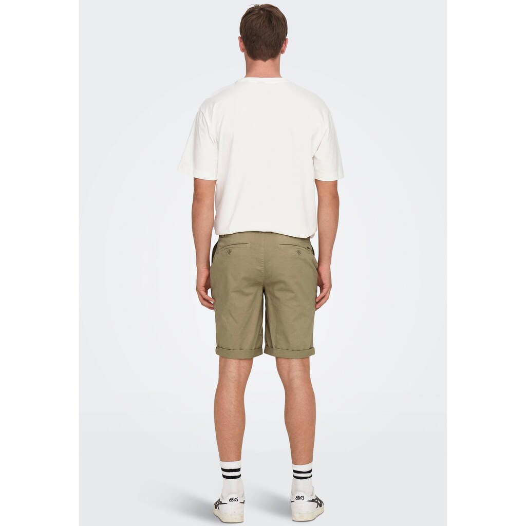 ONLY & SONS Jeansshorts »ONSPETER REG TWILL 4481 SHORTS NOOS«