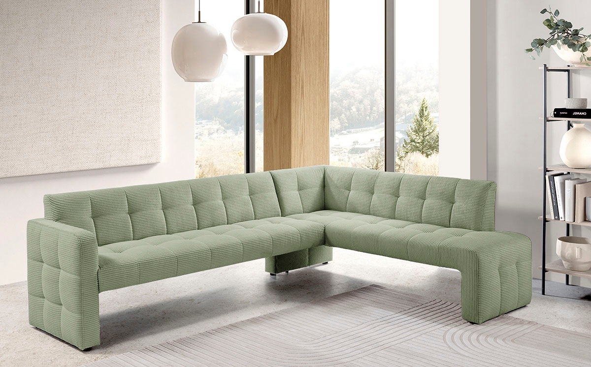 exxpo - sofa fashion Essbank »Barista, bequem und elegant, hohe Bodenfreiheit«, Eckbank Barista bequem und elegant, hochwertige Detailverarbeitung