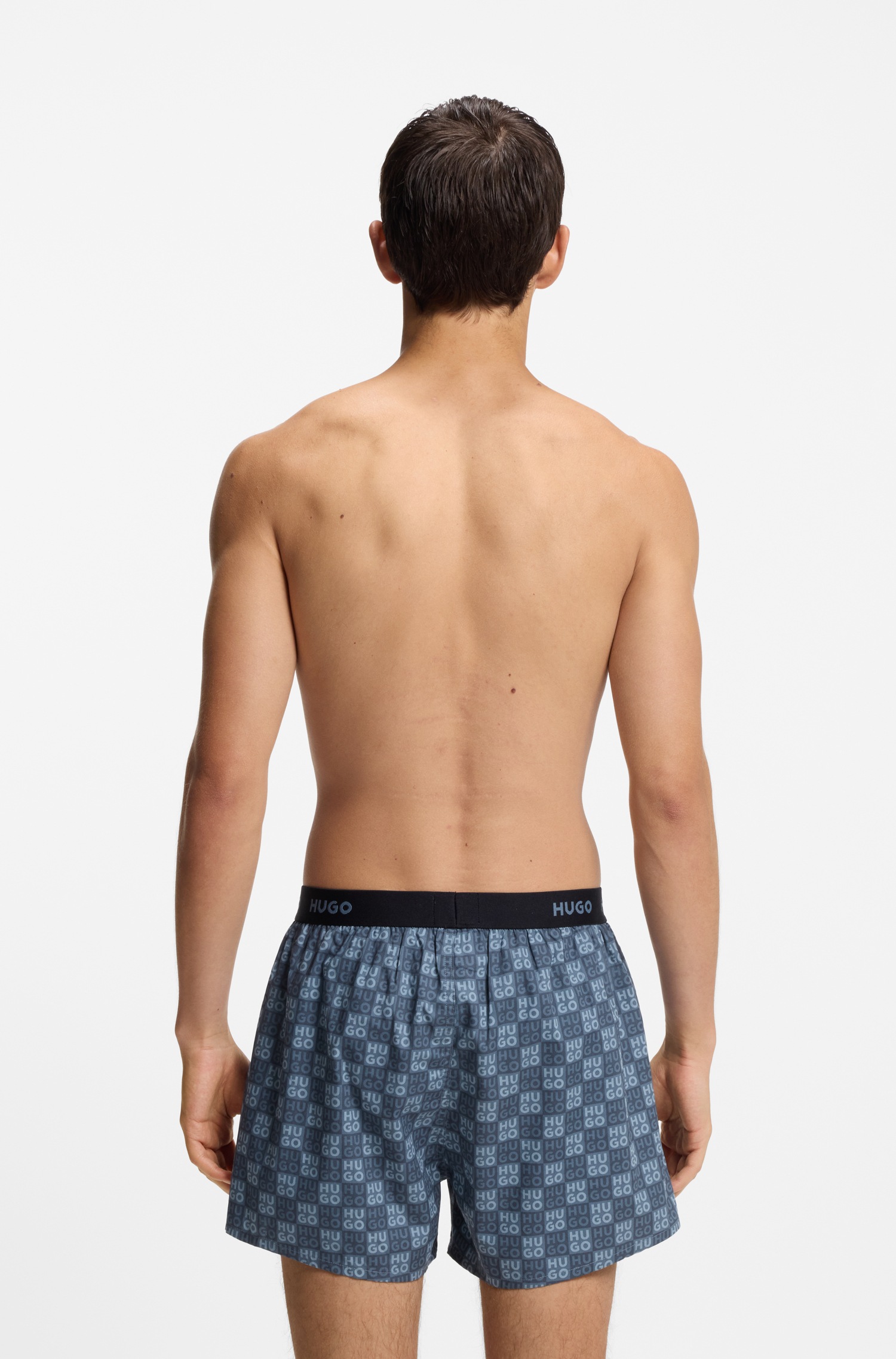 HUGO Underwear Webboxer »WOVEN BOXER TR« Packung, 3er-Pack, 3 Stk. Webboxer mit HUGO Schriftzug