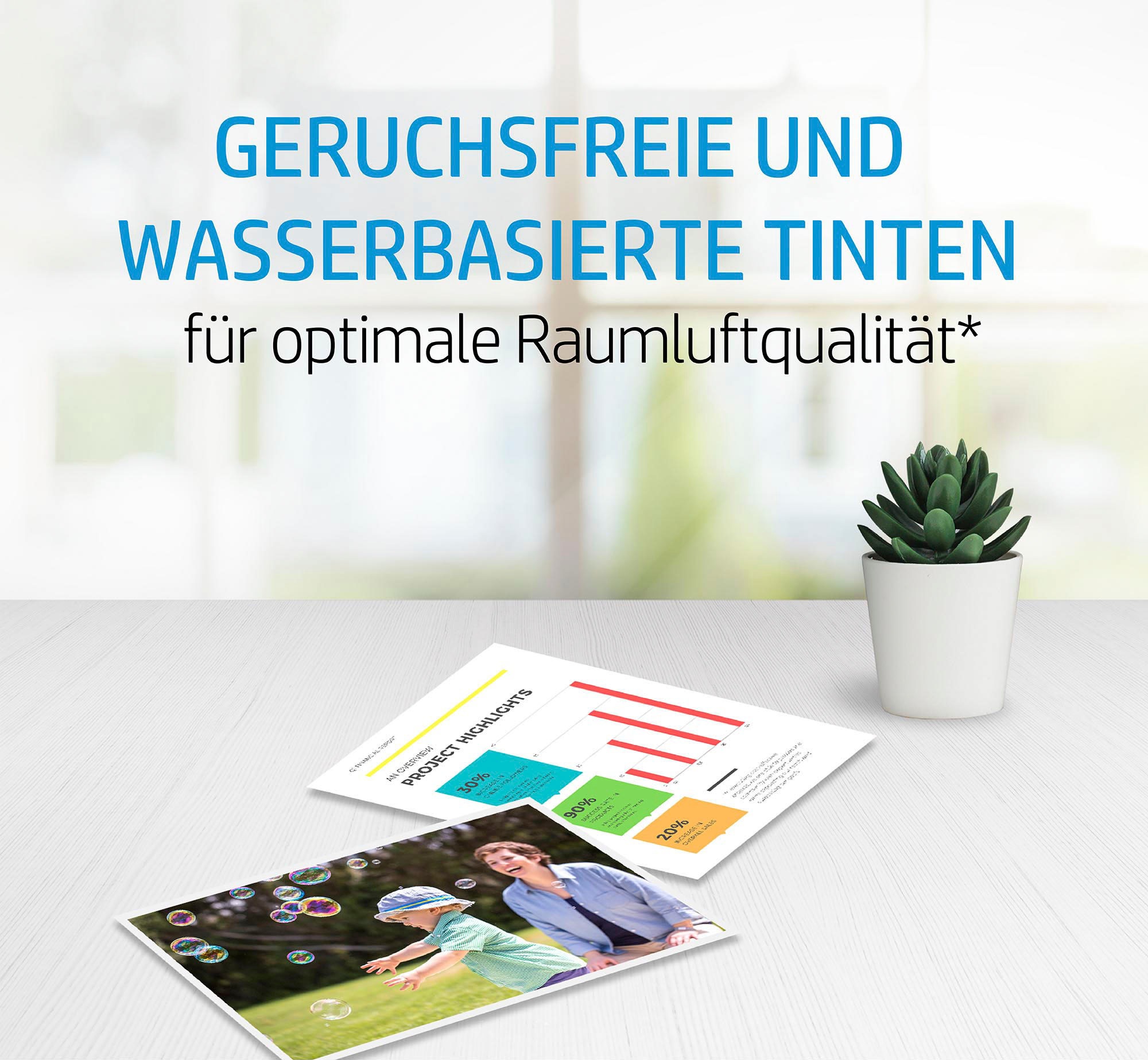 HP Tintenpatrone »304 schwarz + Farbe (3JB05AE) Combo« original Druckerpatrone 304 schwarz/cyan/magenta/yellow, Instant Ink