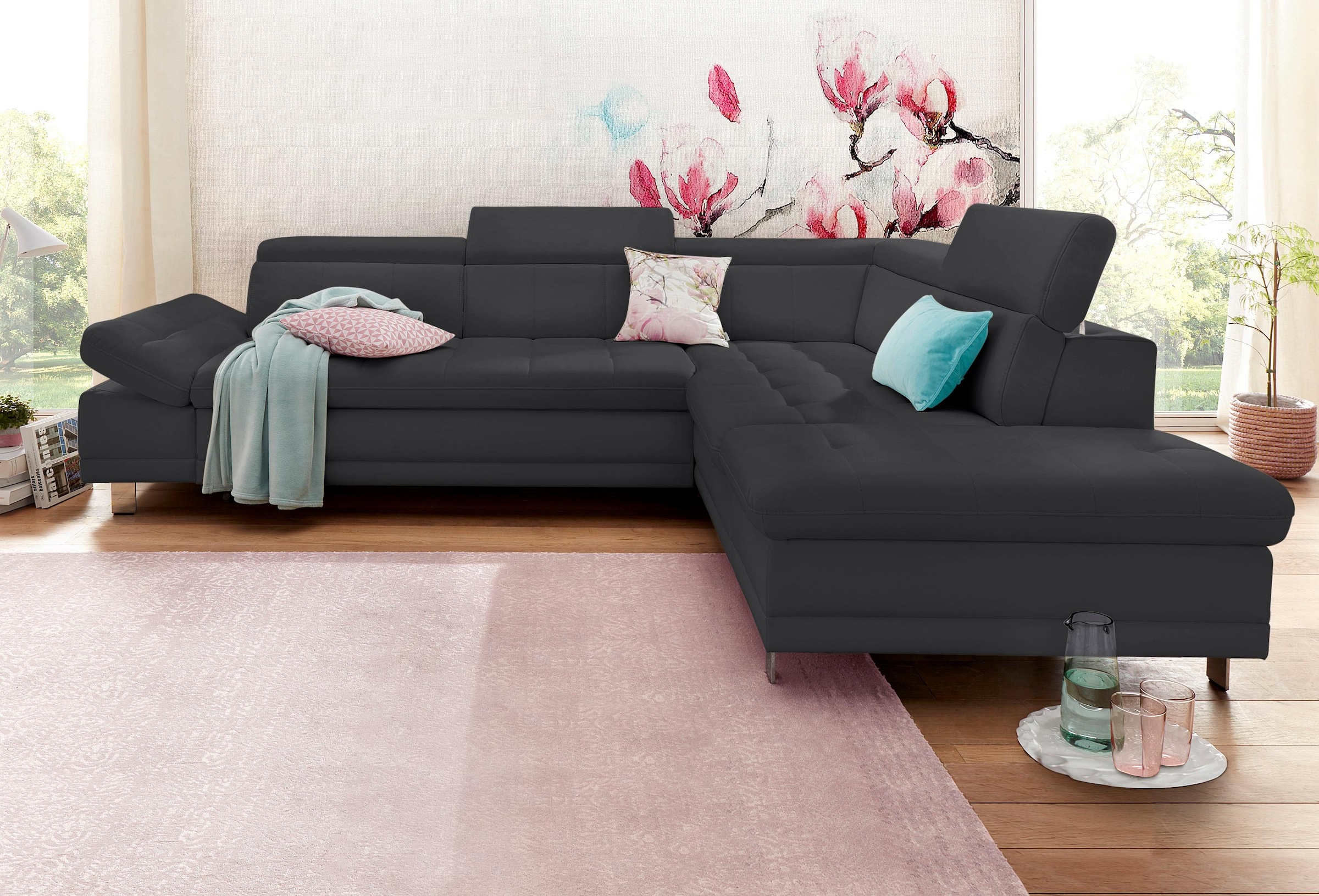 sit&more Ecksofa »Limit L-Form«, wahlweise mit Bettfunktion und Bettkasten günstig online kaufen