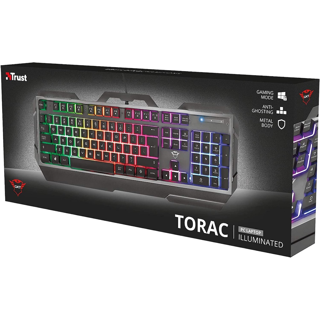 Trust Gaming-Tastatur »GXT856 TORAC GAMING KEYBOARD DE«