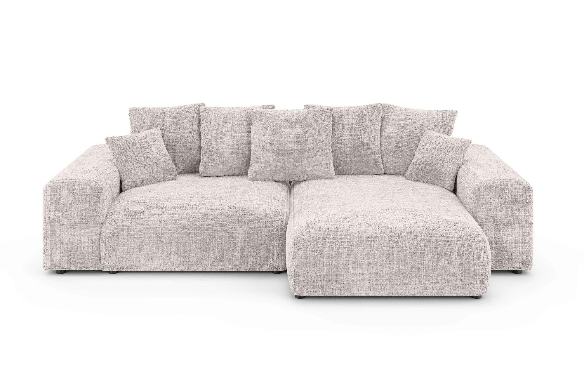 Home affaire Ecksofa »LAKESIDE mit Bettfunktion und Bettkasten, B/T/H 257/166/84 cm«, L-Form, Recamiere beidseitig montierbar, mit Wellenunterfederung
