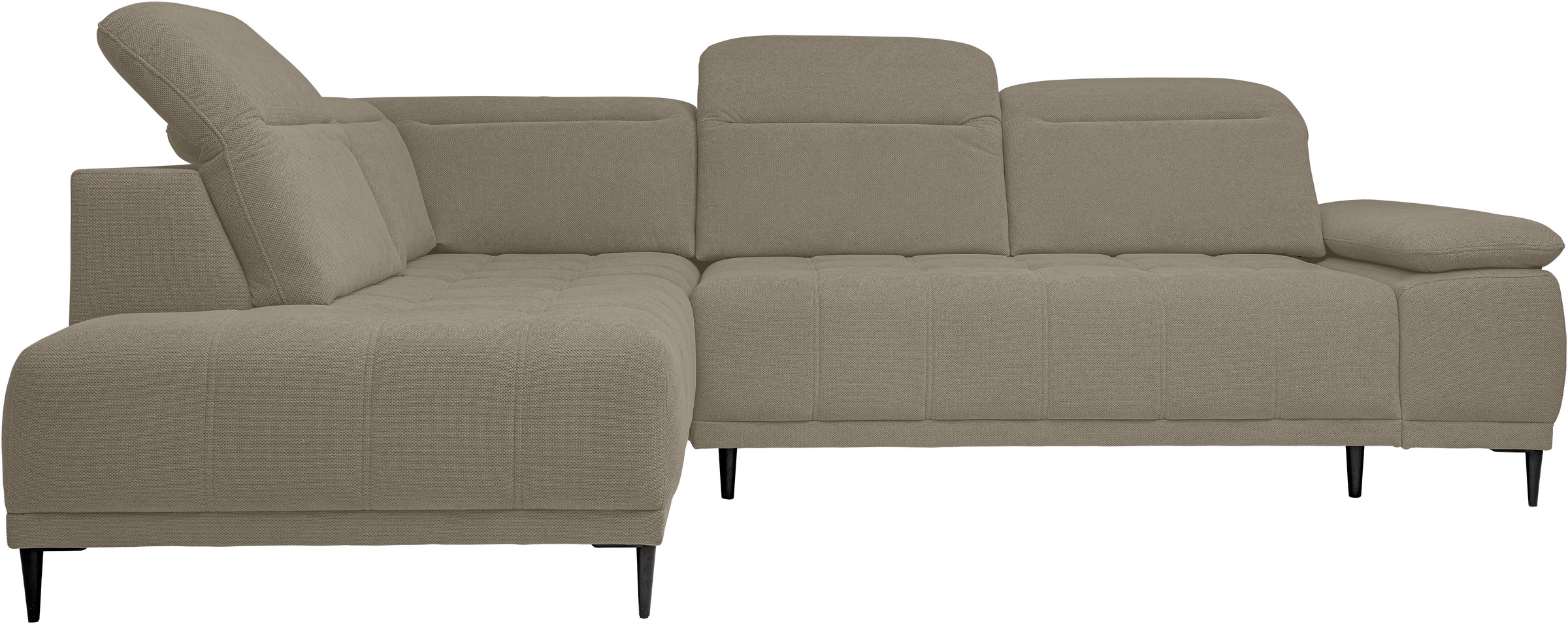 WERK2 Ecksofa »Focus-L, elektrisch erweiterbare Sitztiefe um ca. 30 cm, L-F günstig online kaufen