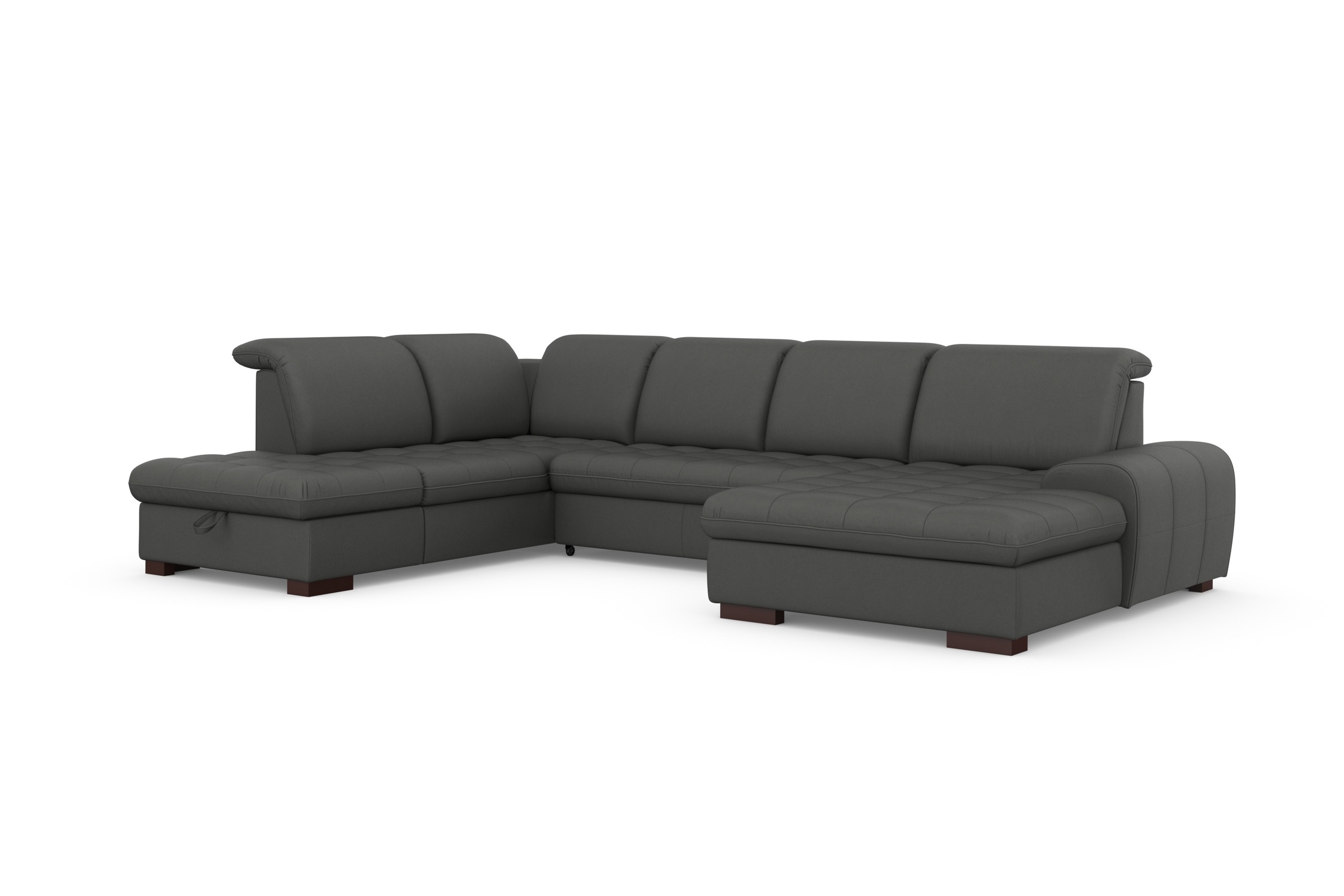 sit&more Wohnlandschaft »Luxor U-Form«, wahlweise mit Bettfunktion, Bettkasten und Kopfteilverstellung