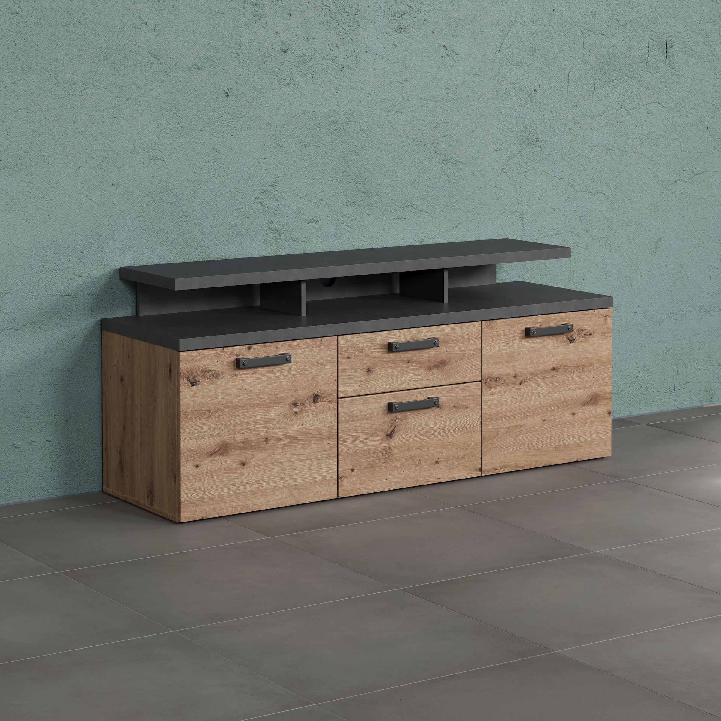 Home affaire TV-Schrank »Ambres« 1 Stk. tlg. Lowboard inklusive Aufsatz in günstig online kaufen