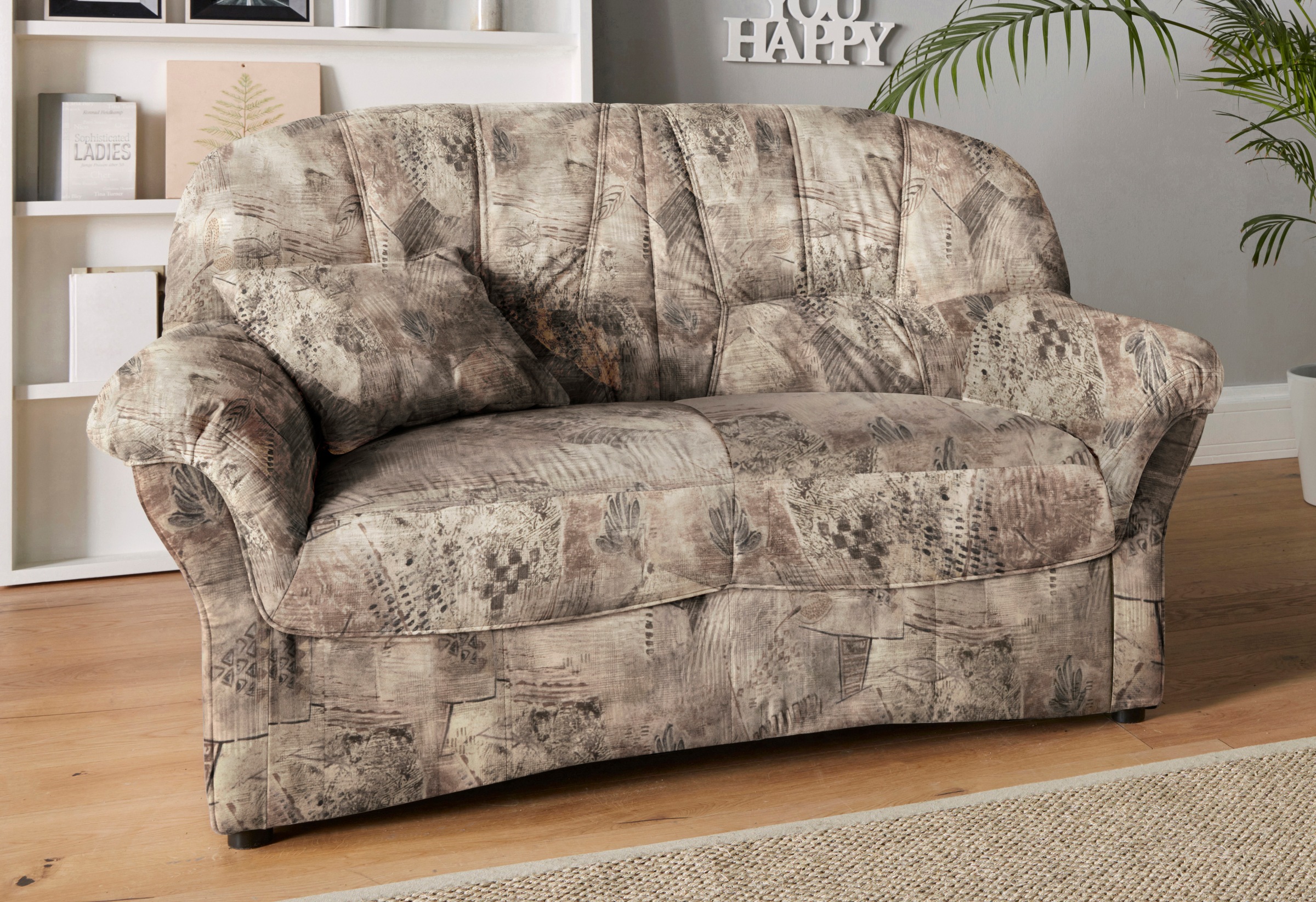 DOMO collection 2-Sitzer "Bahia Couch, B/T: 153/92 cm, belastbar bis 140kg/ günstig online kaufen