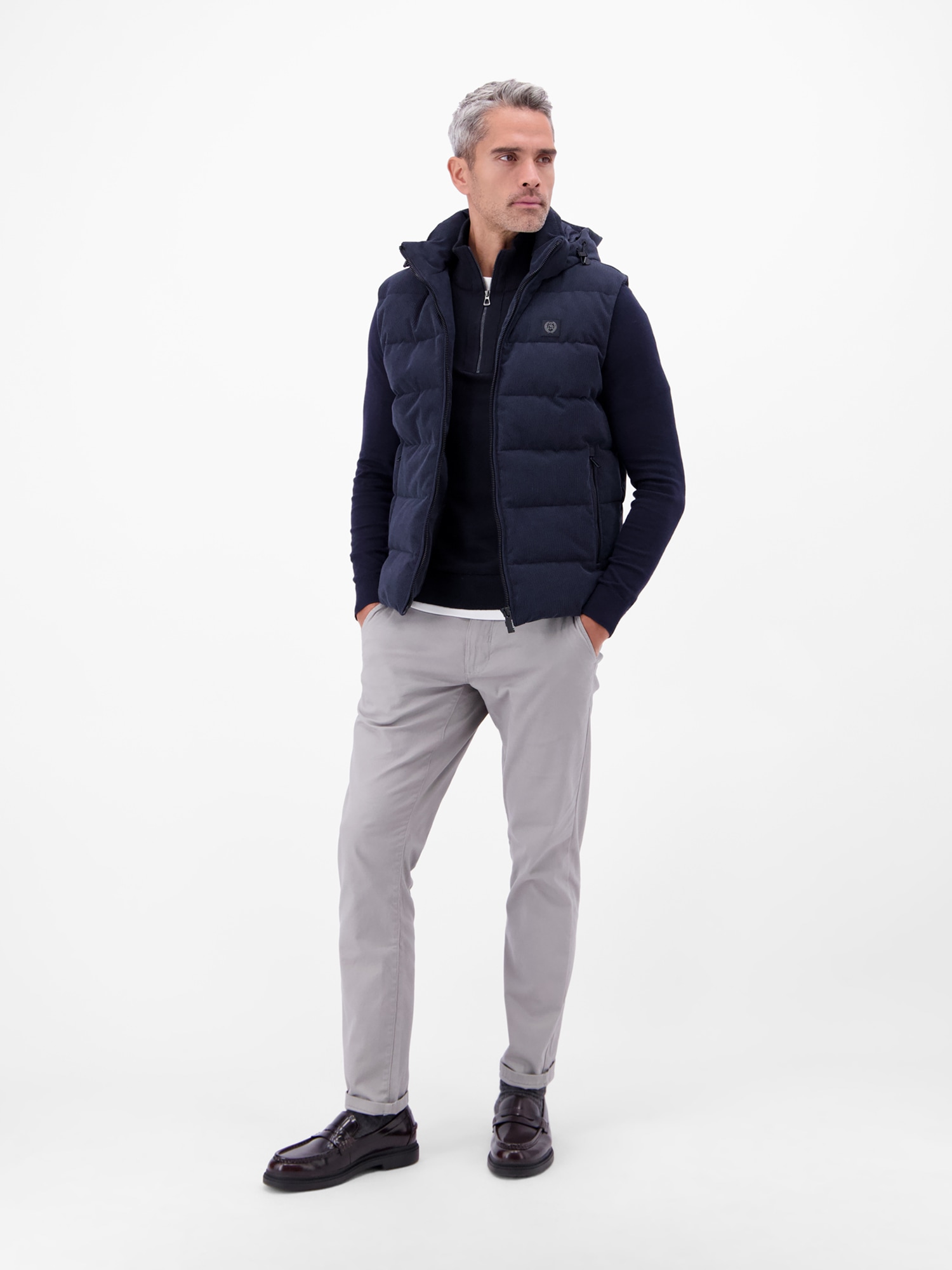 LERROS Troyer »LERROS Flachstrickpullover mit Troyerkragen«