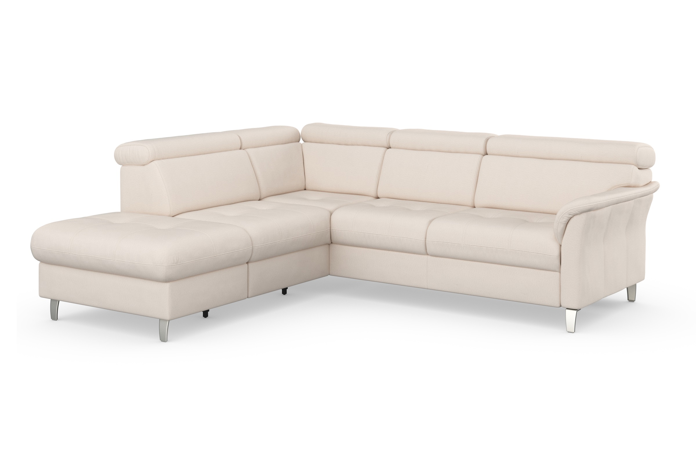 sit&more Ecksofa »Marano L-Form«, inklusive Kopfteilverstellung, wahlweise mit Bettfunktion, Bettkasten