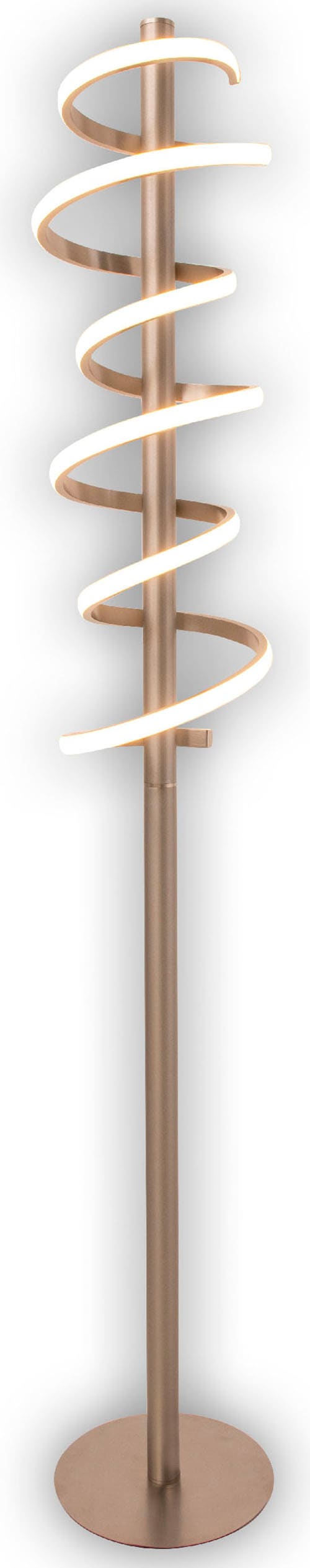 näve LED Stehlampe »Belleza«, 1 flammig-flammig, Flurleuchte warmweiß, H:  140cm, 27W, silberfarben, IP20, dimmbar online kaufen