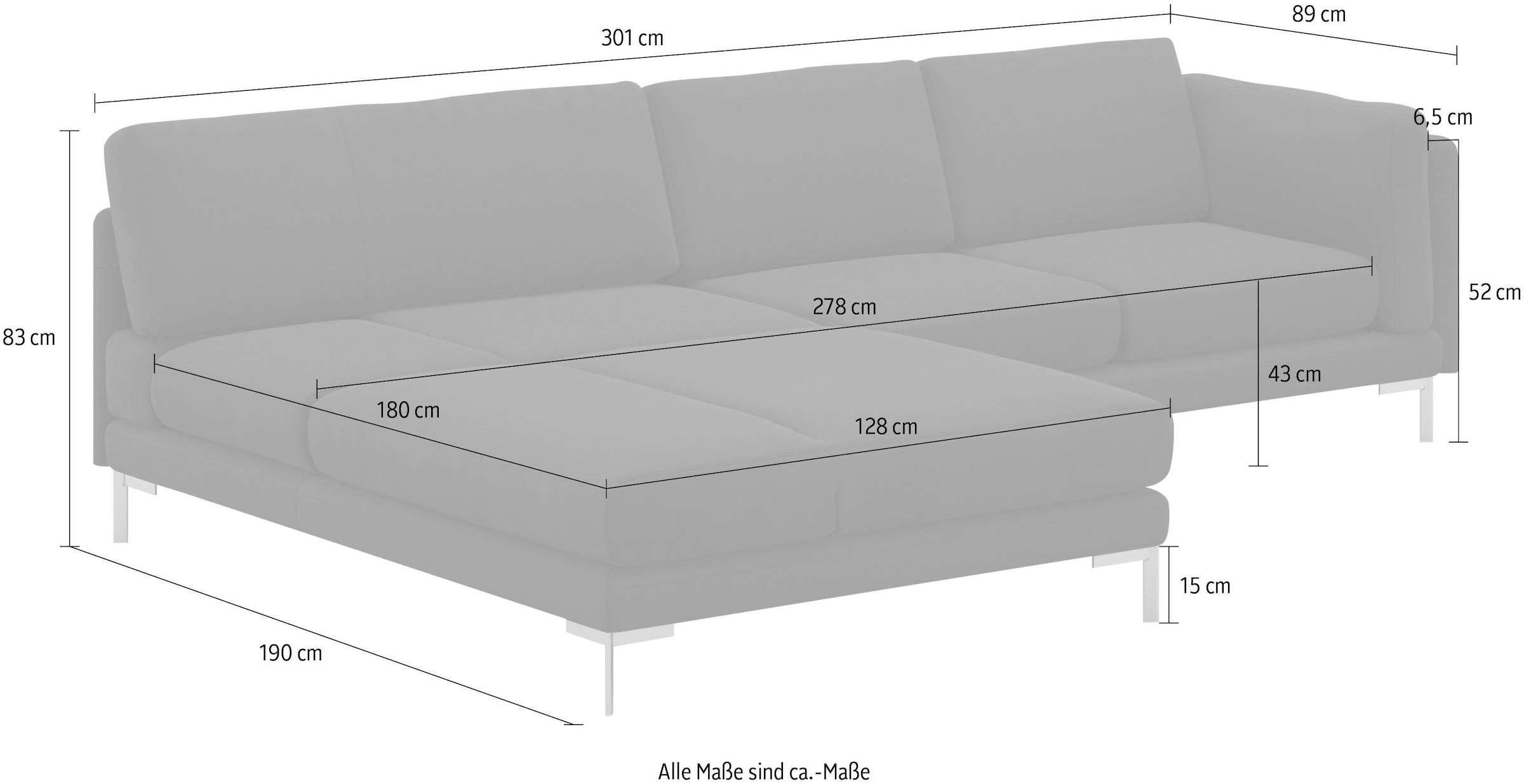 machalke® Ecksofa »vivien, L-Form«