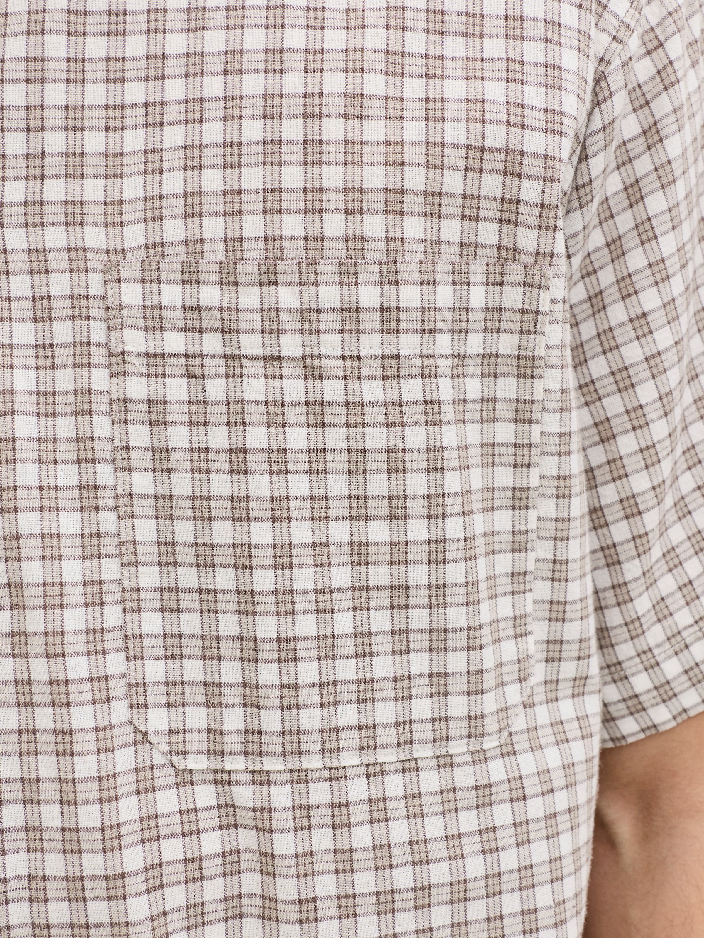 Jack & Jones Kurzarmhemd »JORRIVIERA LINEN BLEND SHIRT SS LN« Baumwollmischung, regular fit