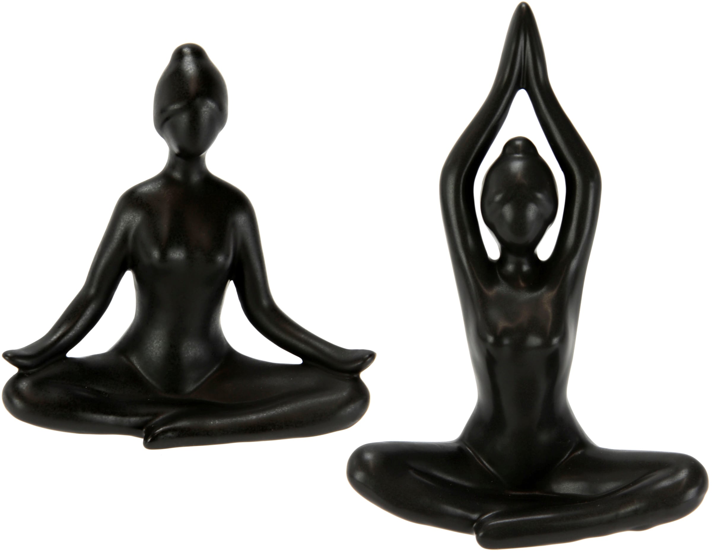 I.GE.A. Dekofigur »Yoga-Frau«, 3er Raten auf Yogafigur, Set, Yogaskulptur bestellen