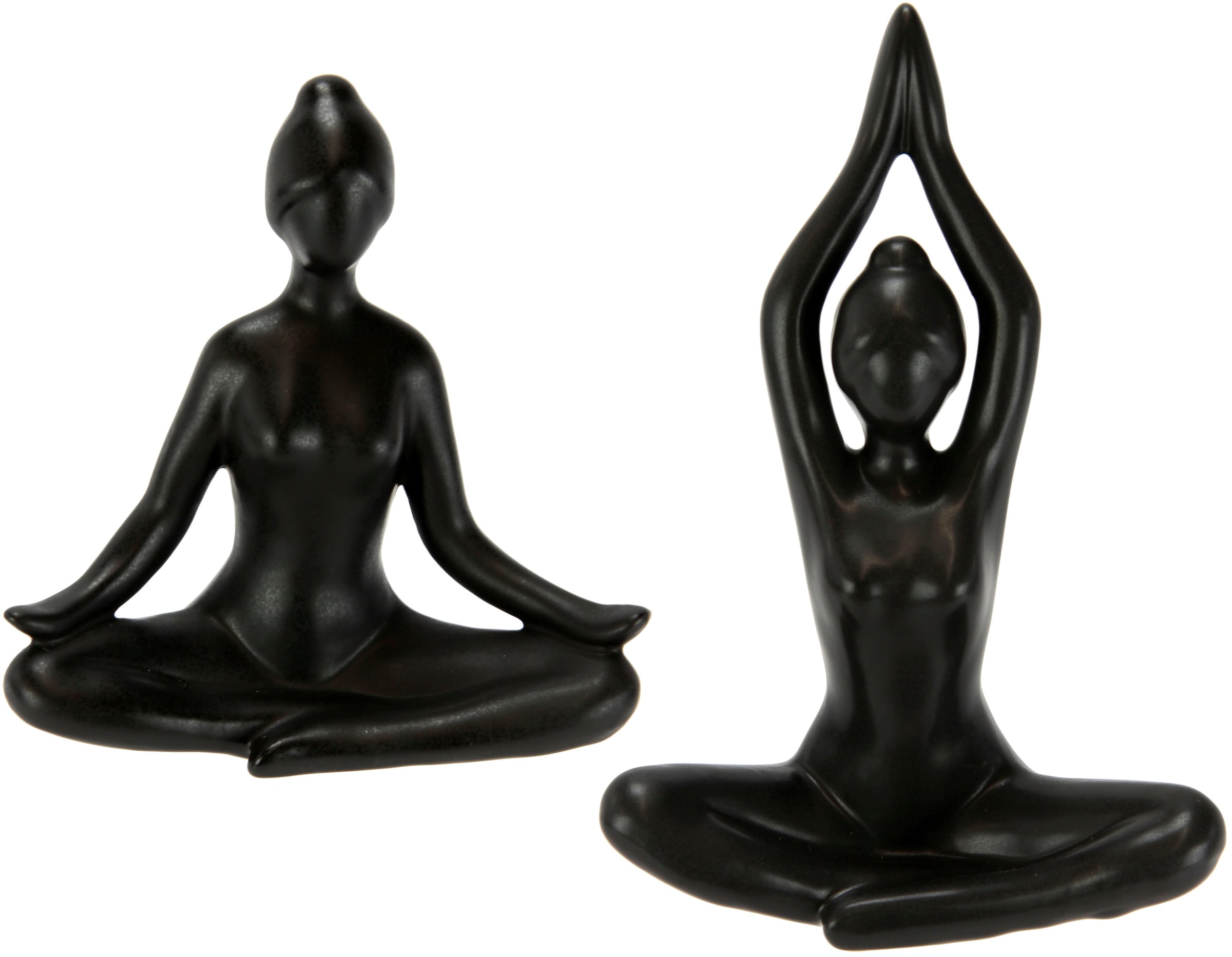 I.GE.A. Dekofigur »Yoga-Frau«, 2er Set, Yogafigur, Yogaskulptur günstig online kaufen