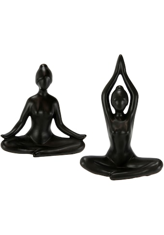 Dekofigur »Yoga-Frau«, 2er Set, Yogafigur, Yogaskulptur