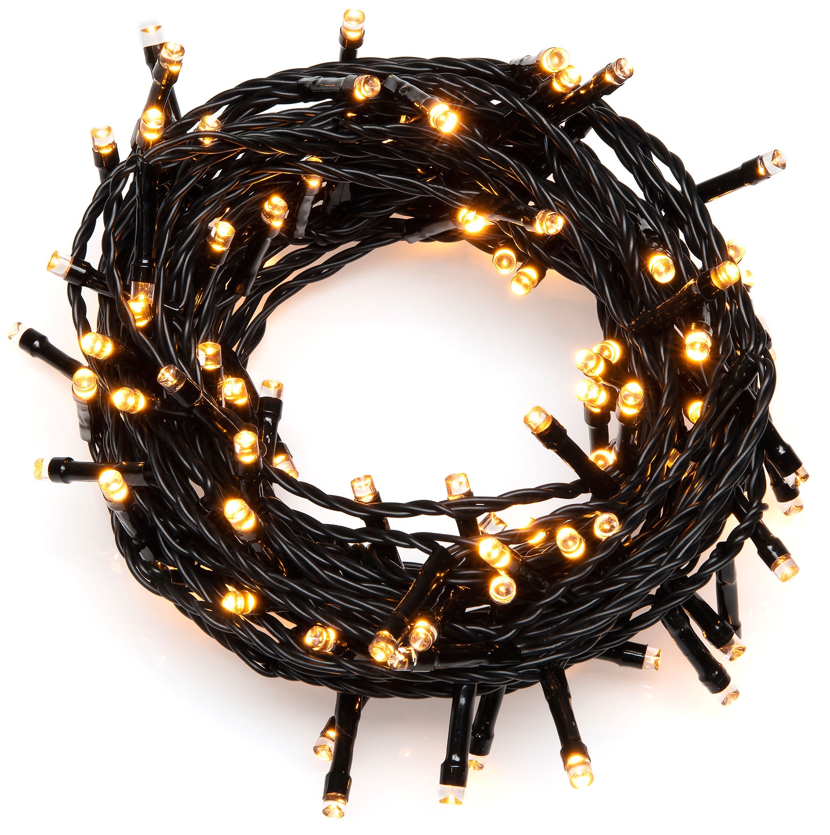 KONSTSMIDE LED-Lichterkette »Weihnachtsdeko aussen«, 120 St.-flammig, LED Lichterkette, mit Glimmereffekt, 120 bernsteinfarbene Dioden