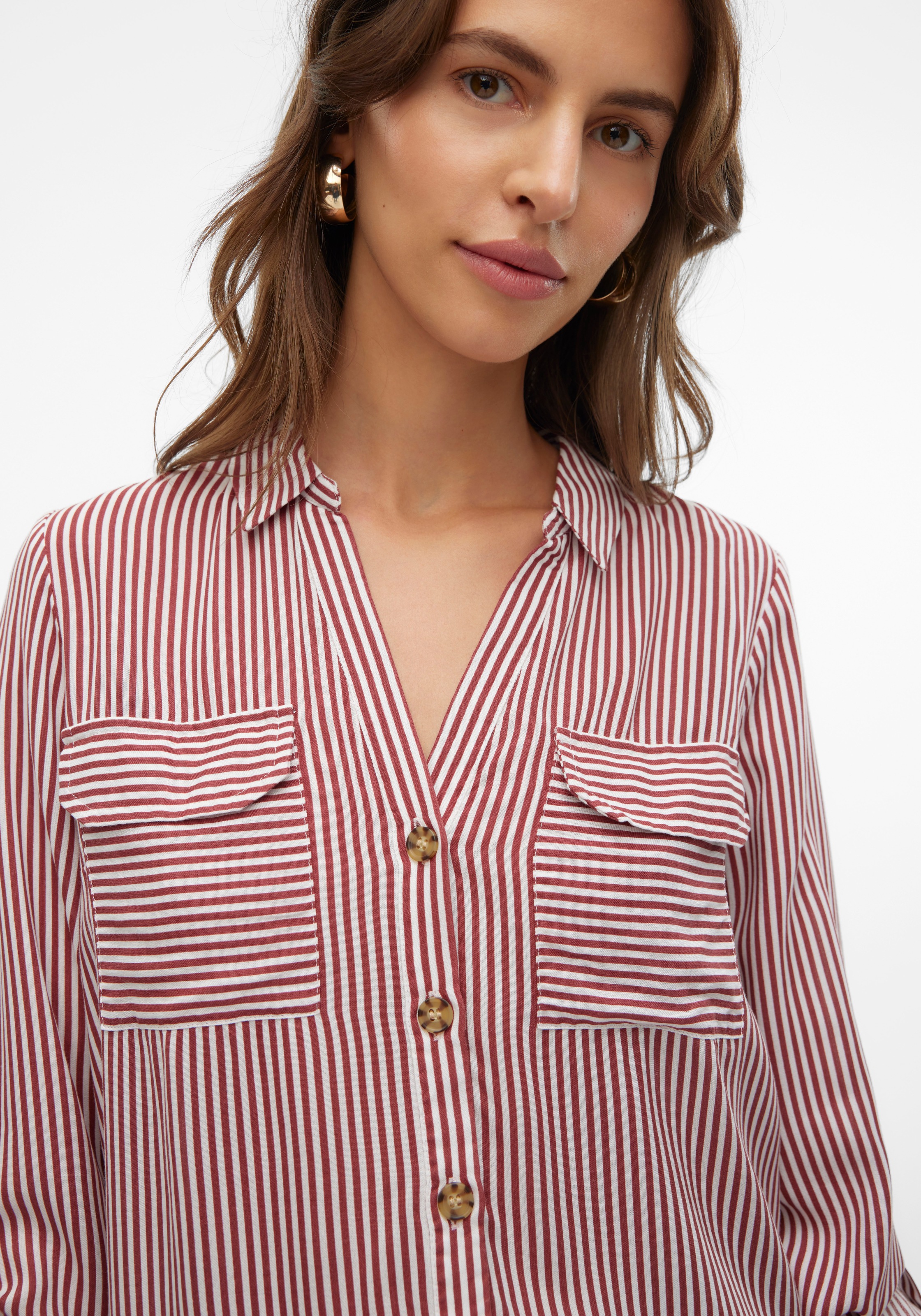 Vero Moda Hemdbluse »VMBUMPY L/S SHIRT NEW WVN GA NOOS«